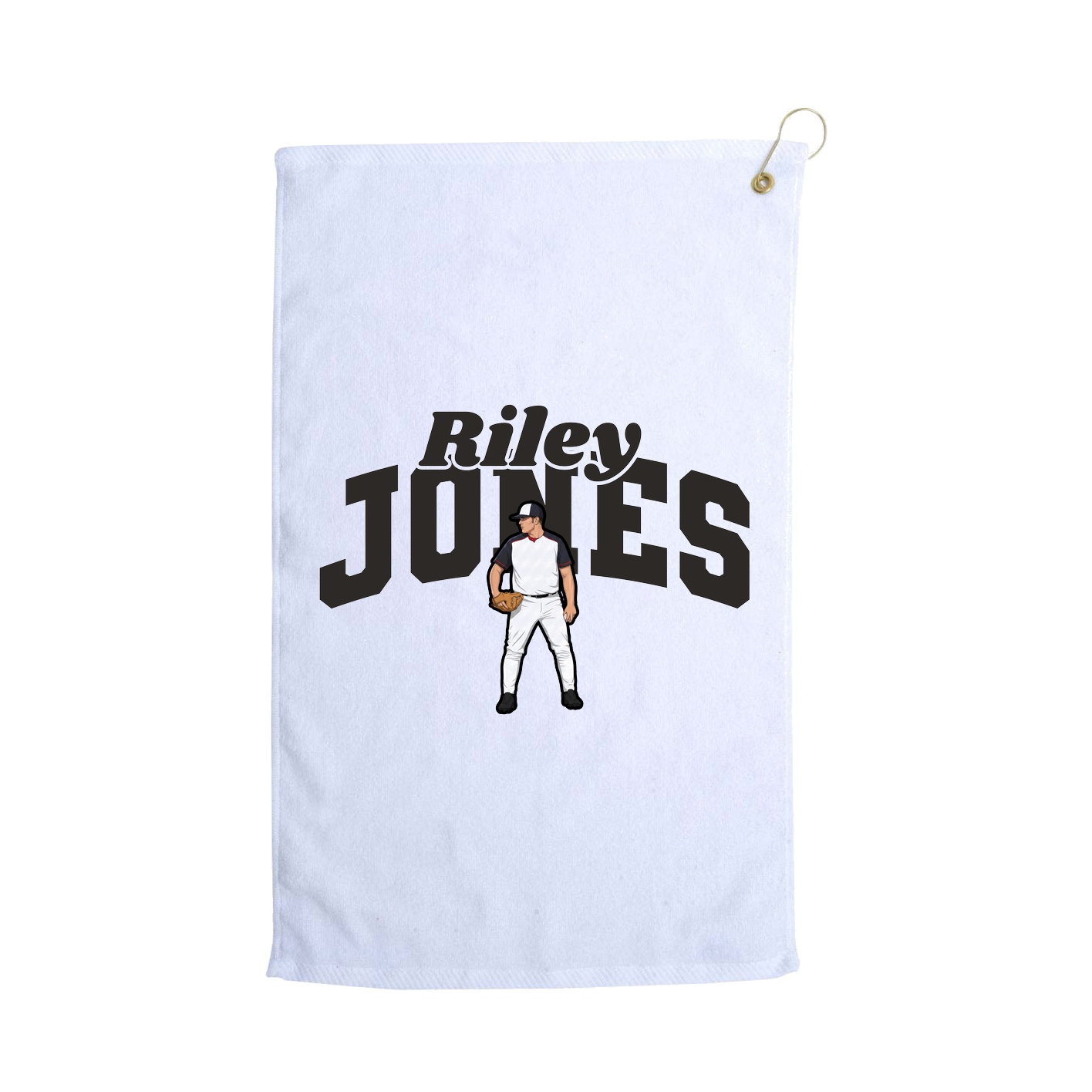 Golf Towel — Signature Arch in White