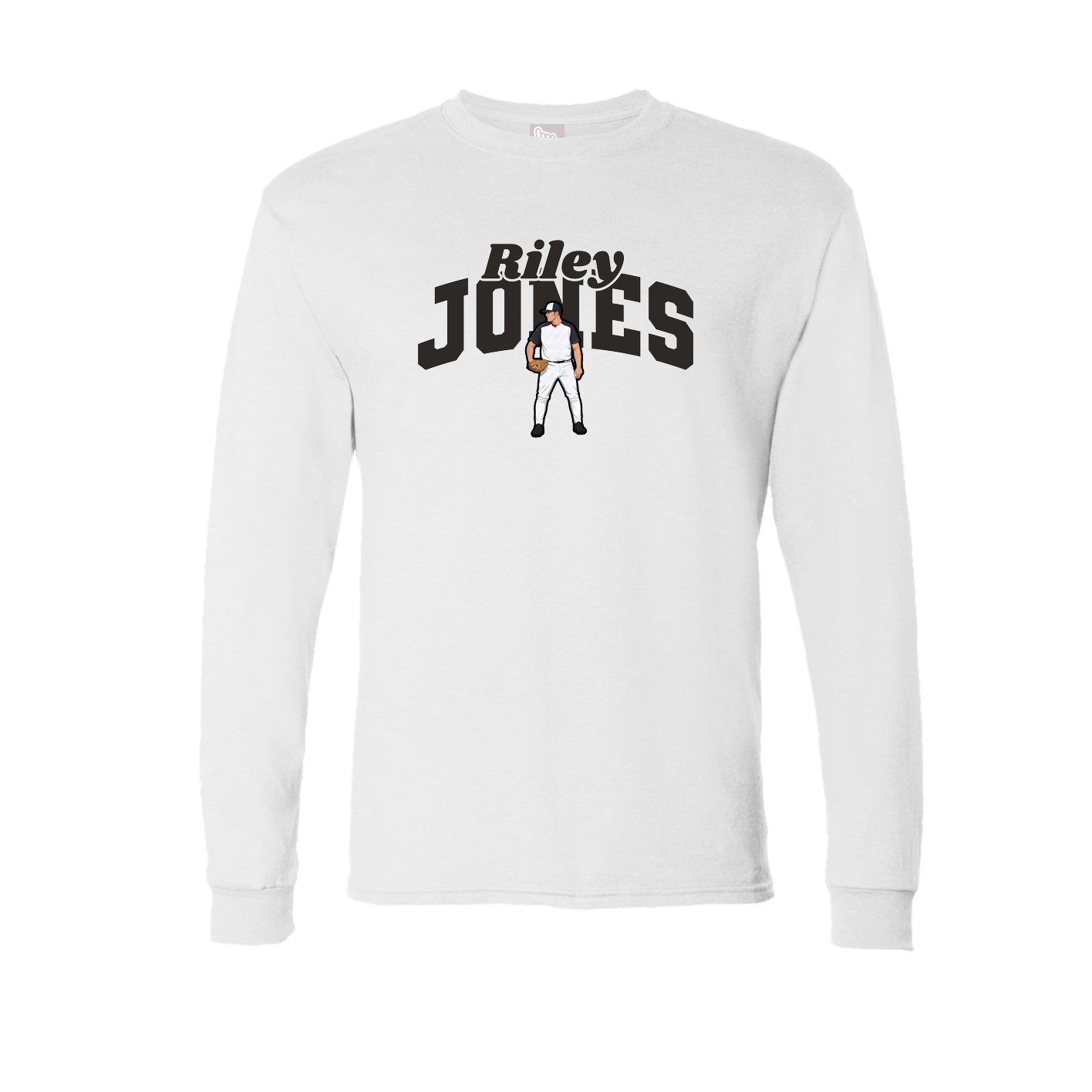 Long Sleeve Tee — Signature Arch in White