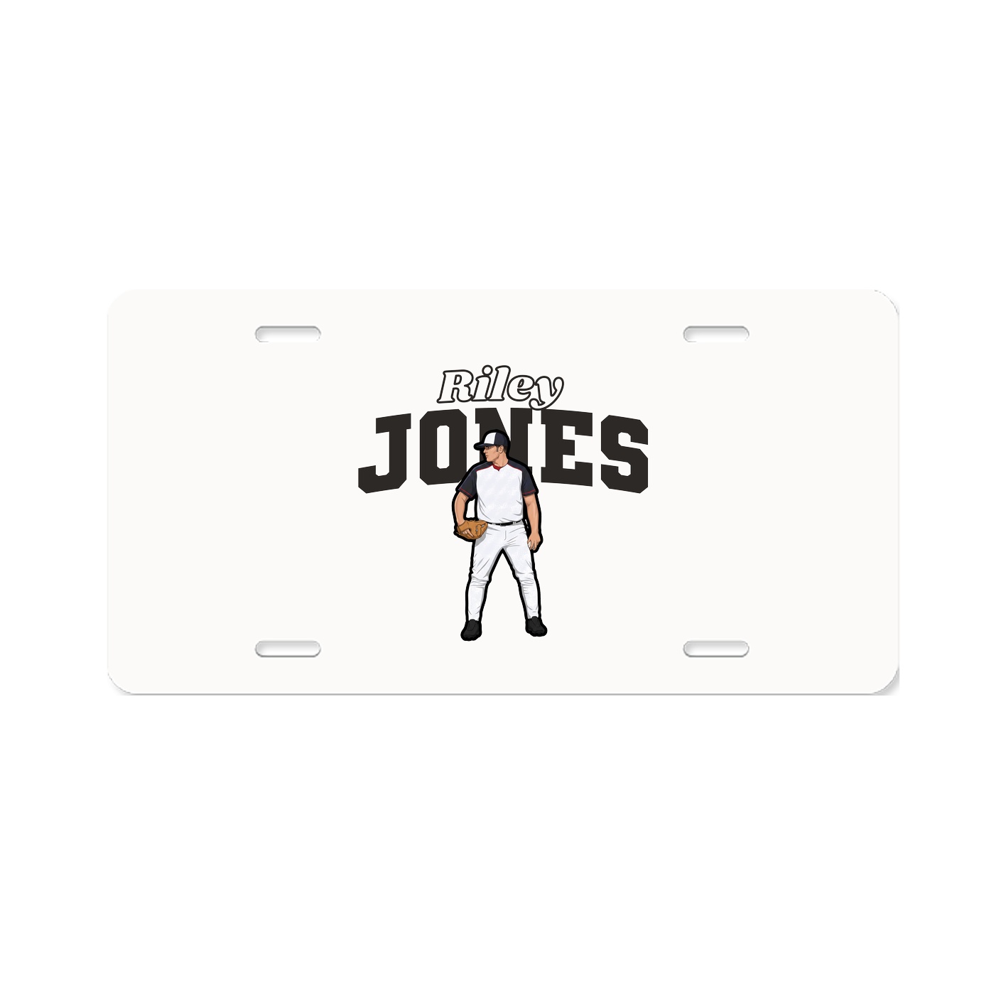 License Plate — Name Arch in Classic
