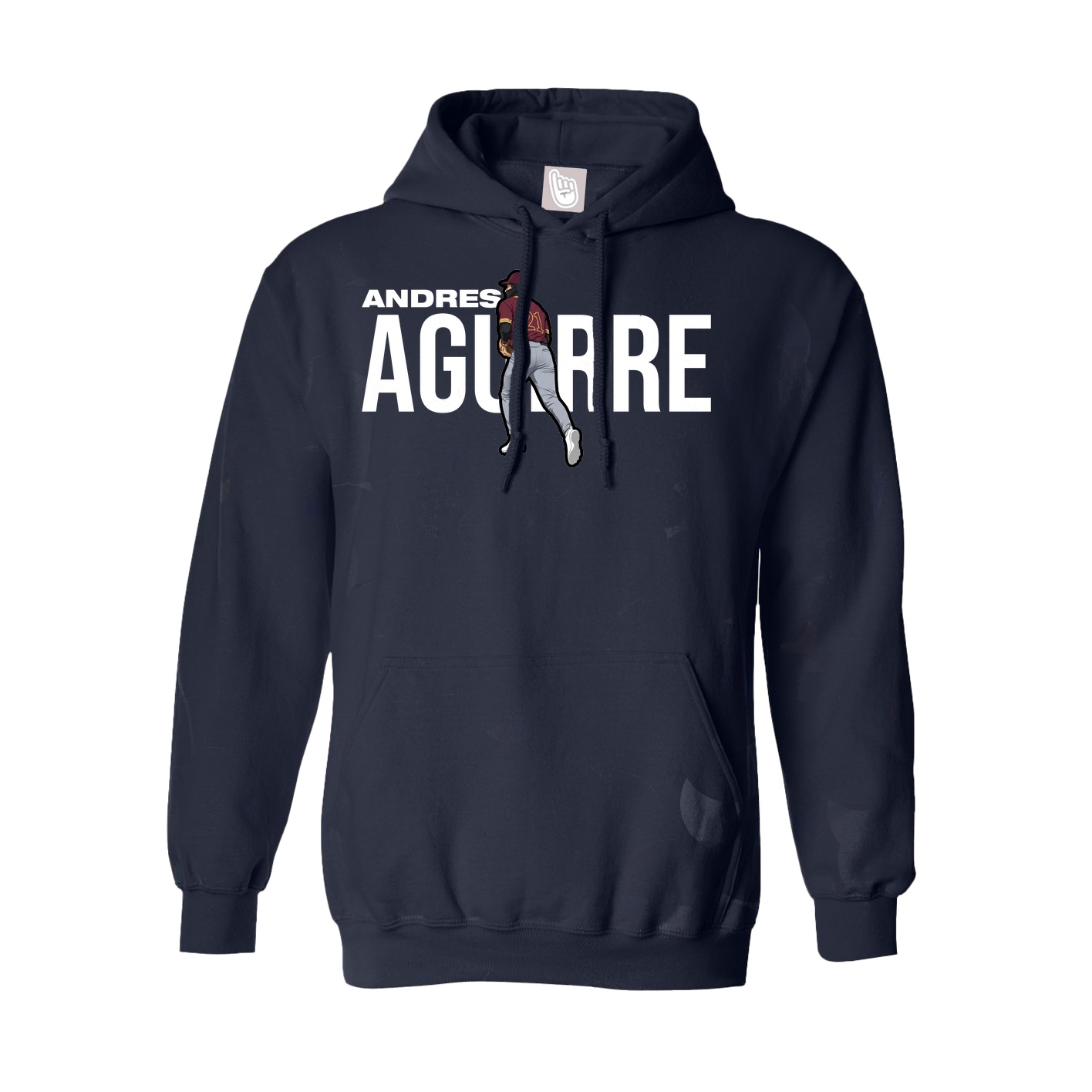 Youth Hoodie — Player Name in Navy