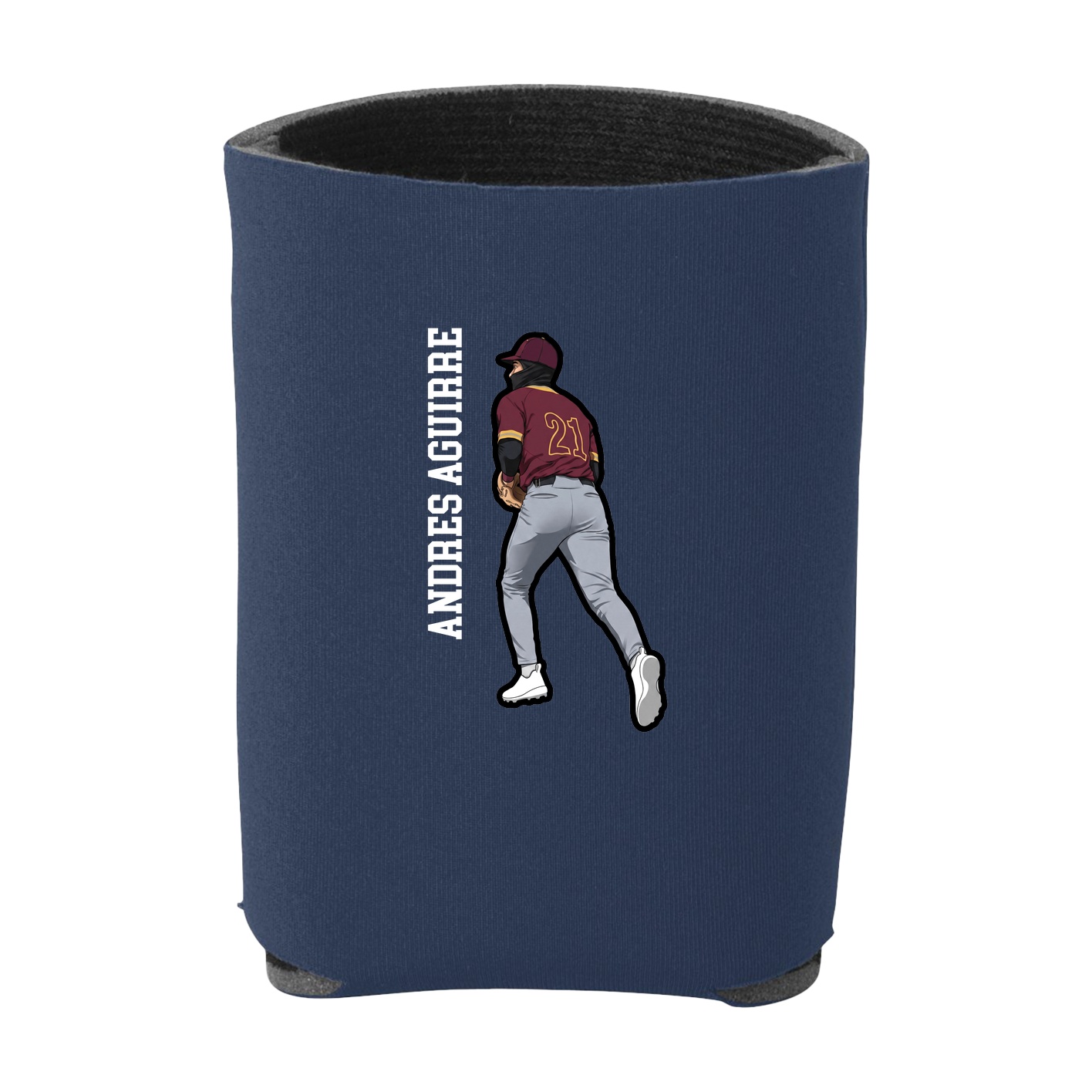 Can Holder — Name Vertical in Navy
