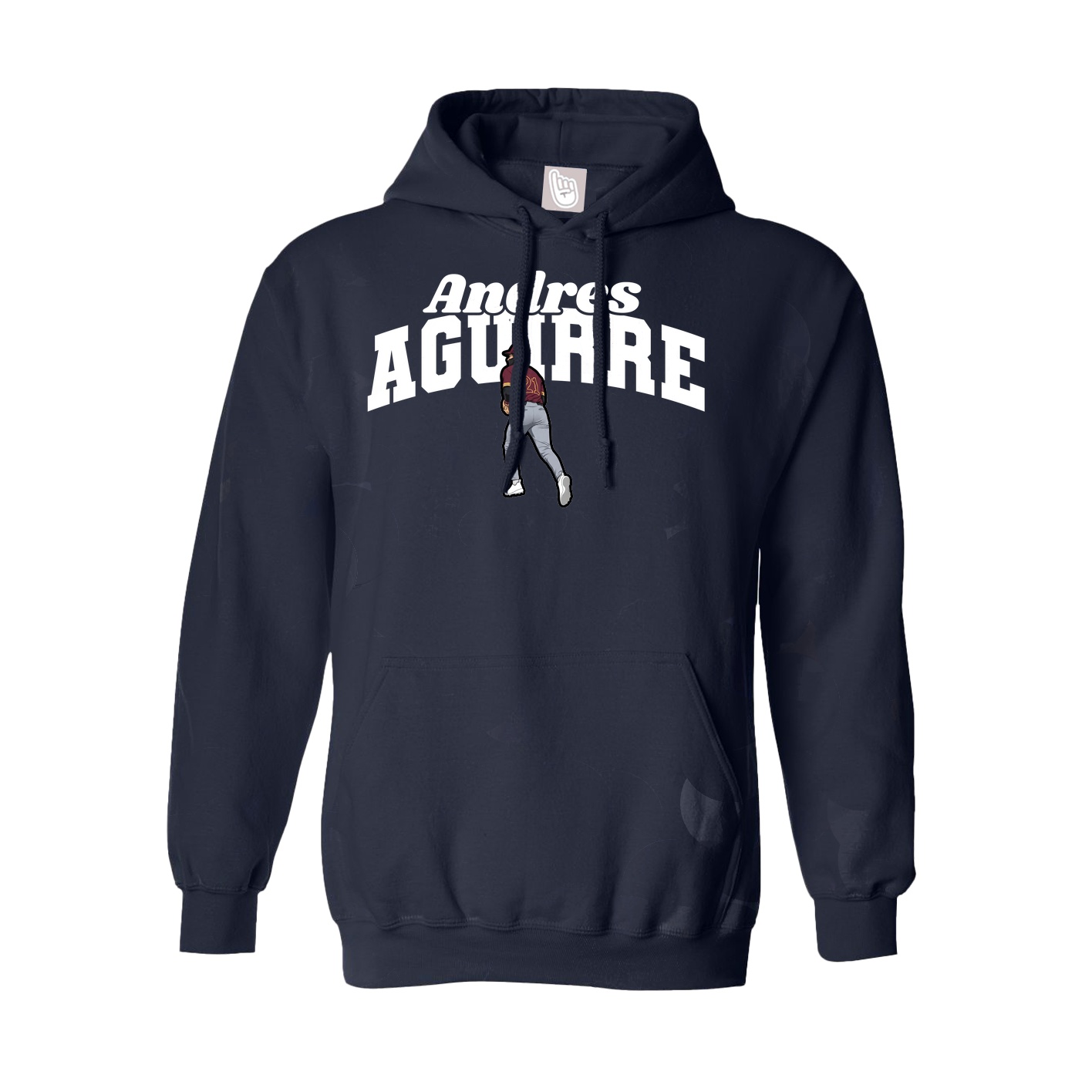 Youth Hoodie — Signature Arch in Navy
