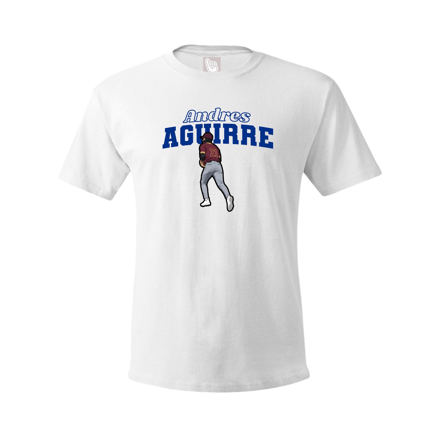 Youth Tee — Name Arch in White