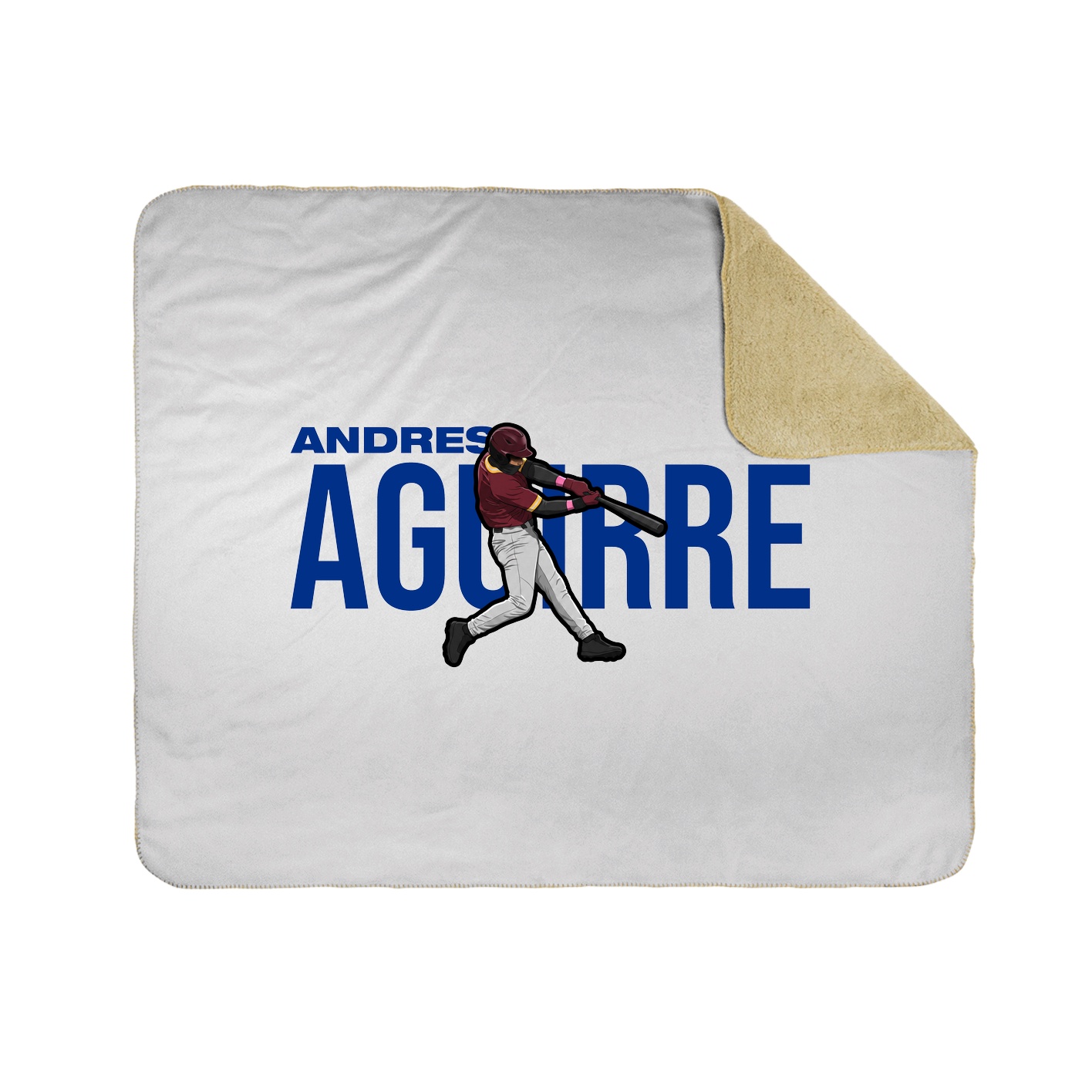 Throw Blanket — Player Name in White
