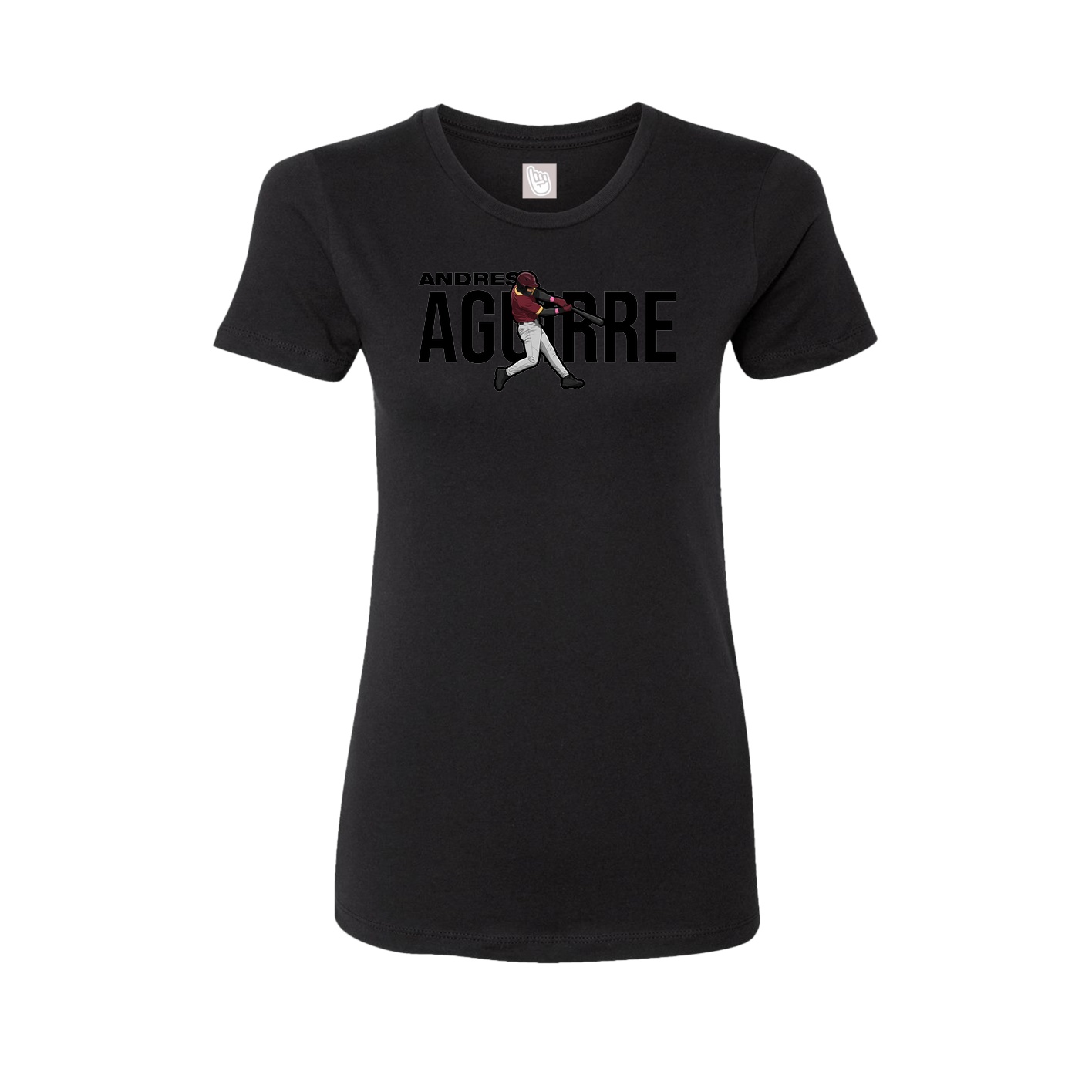 Womens Tee — Player Name in Black