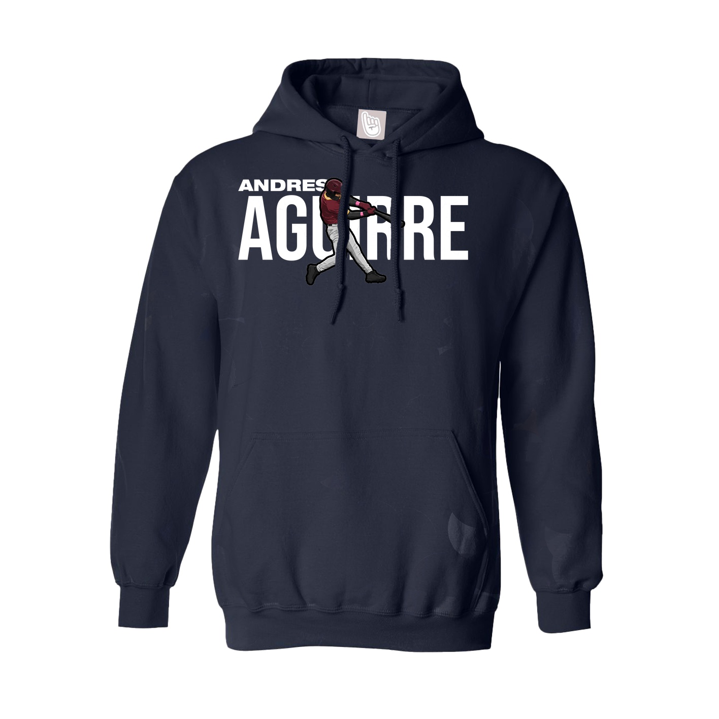 Youth Hoodie — Player Name in Navy