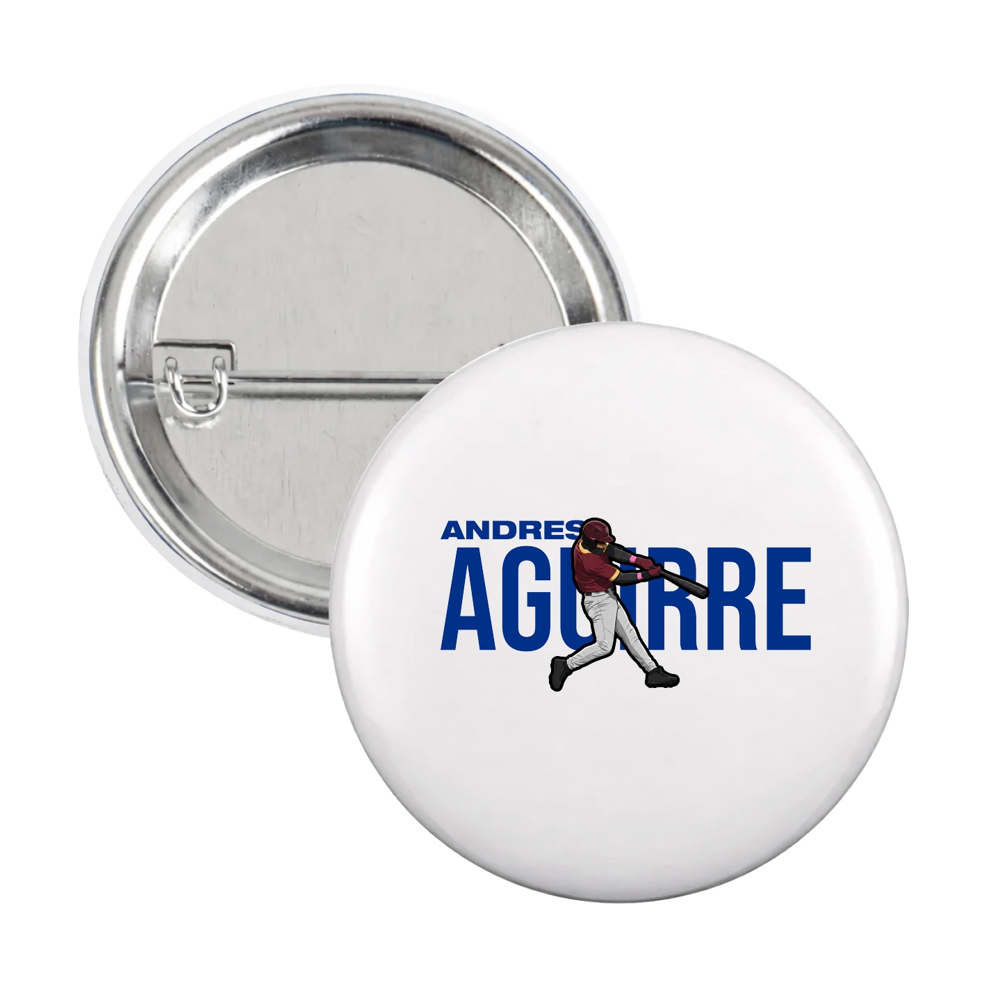 Game Day Button — Player Name in White