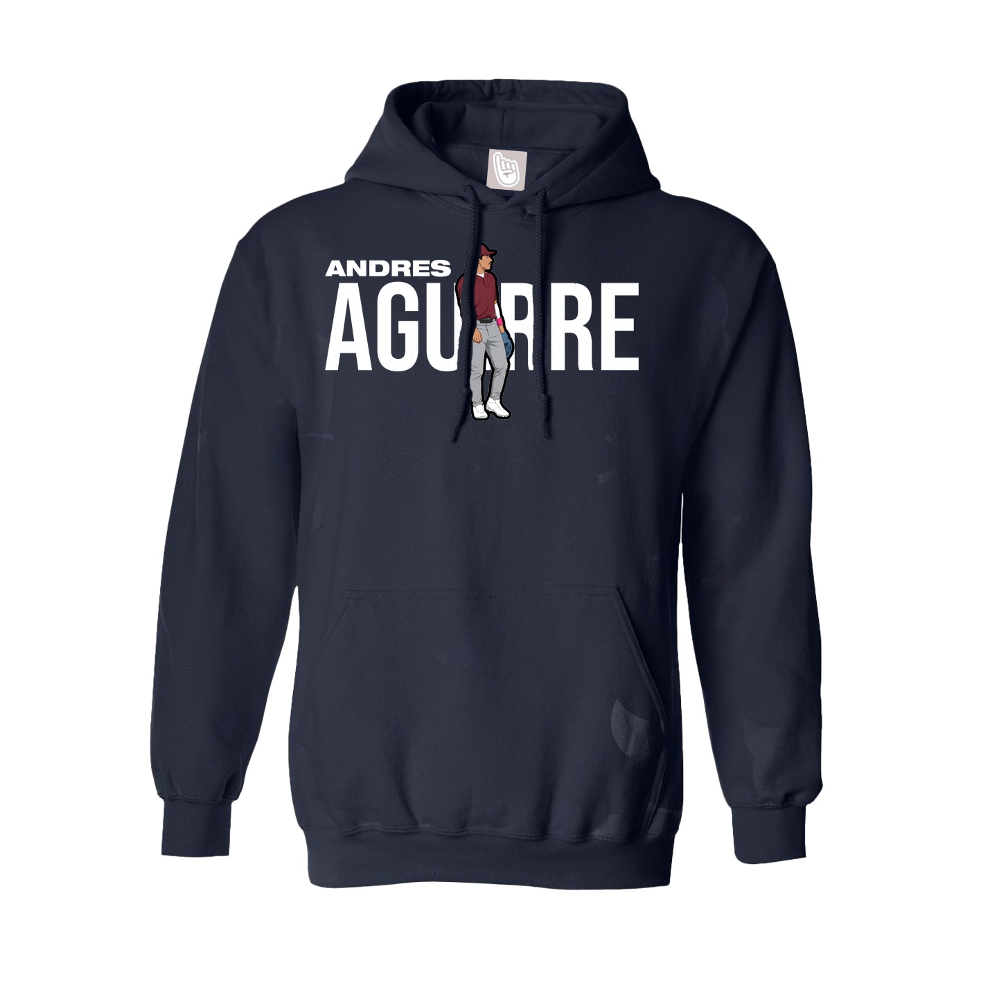 Youth Hoodie — Player Name in Navy