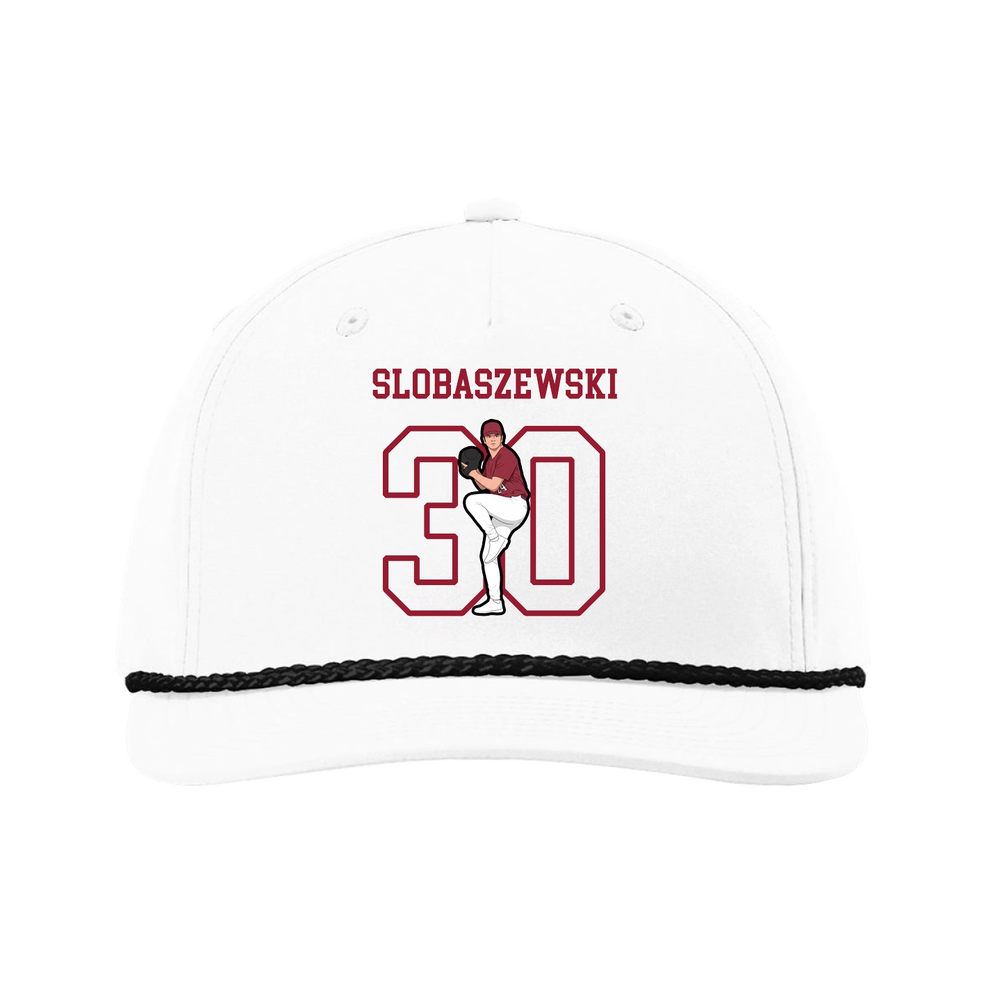 Five-Panel Classic Rope Cap — Shirsey in White
