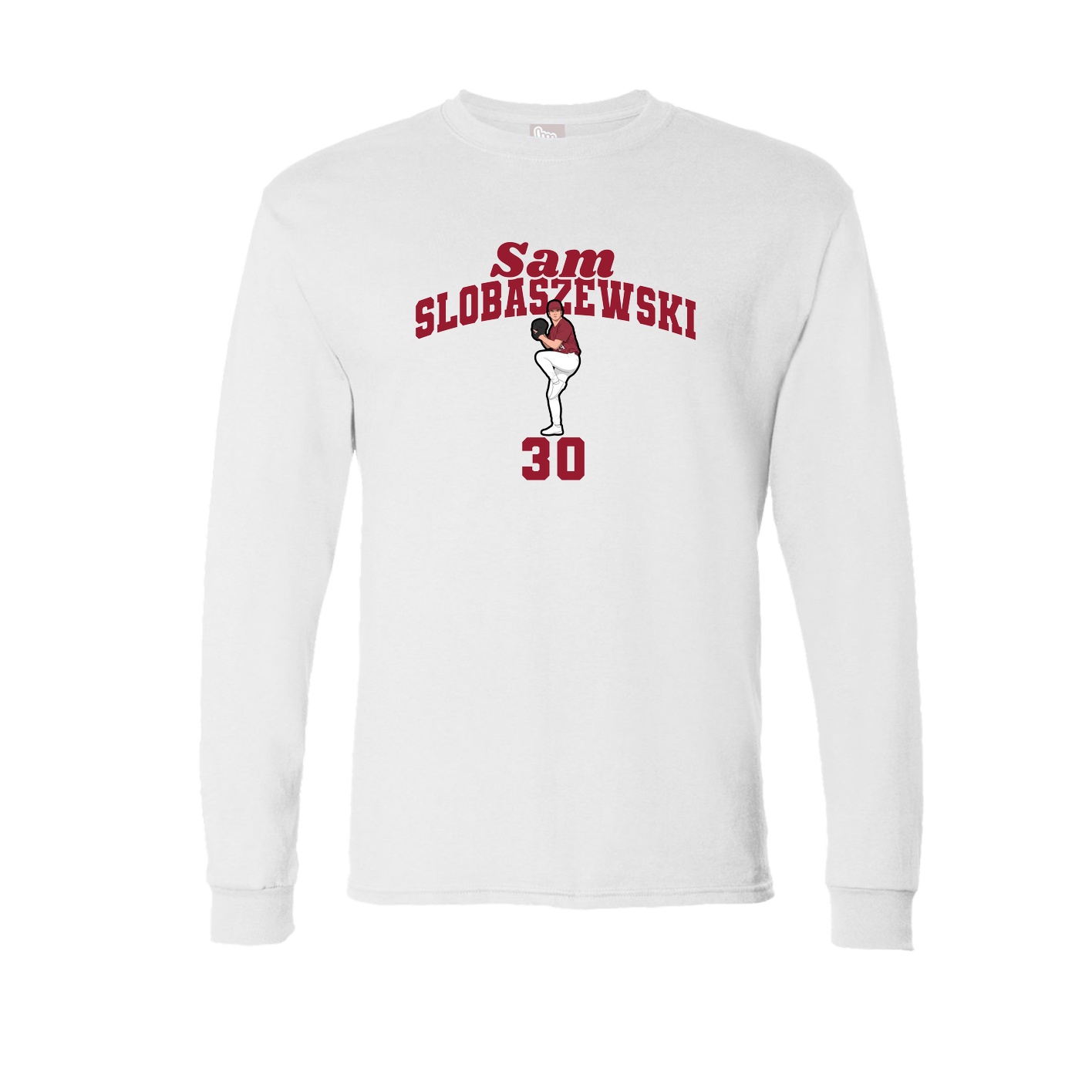 Long Sleeve Tee — Signature Arch in White