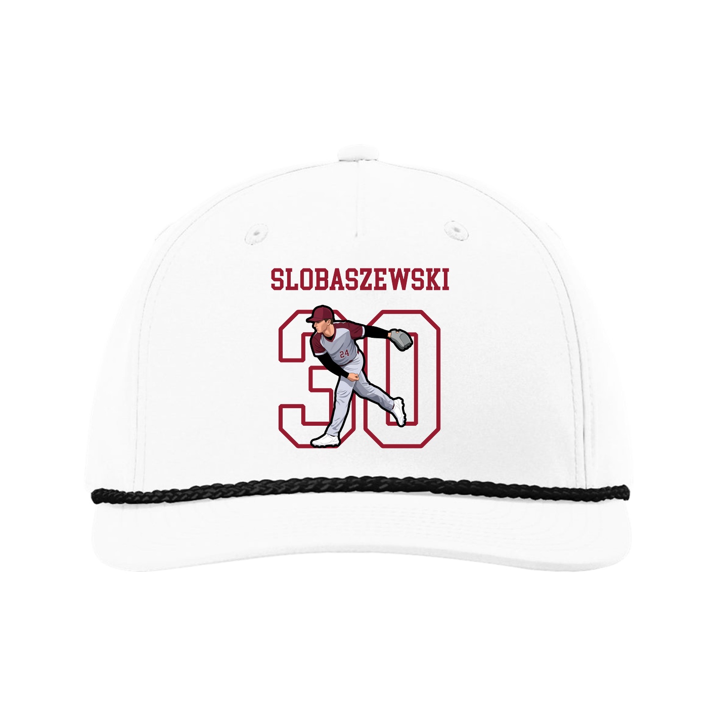 Five-Panel Classic Rope Cap — Shirsey in White