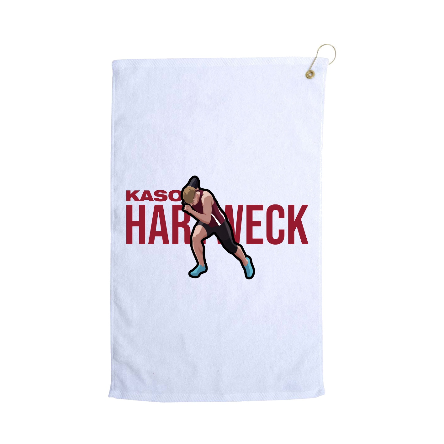 Golf Towel — Player Name in White