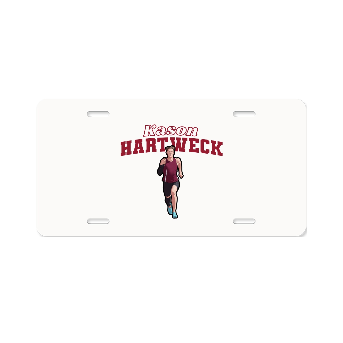 License Plate — Name Arch in Classic
