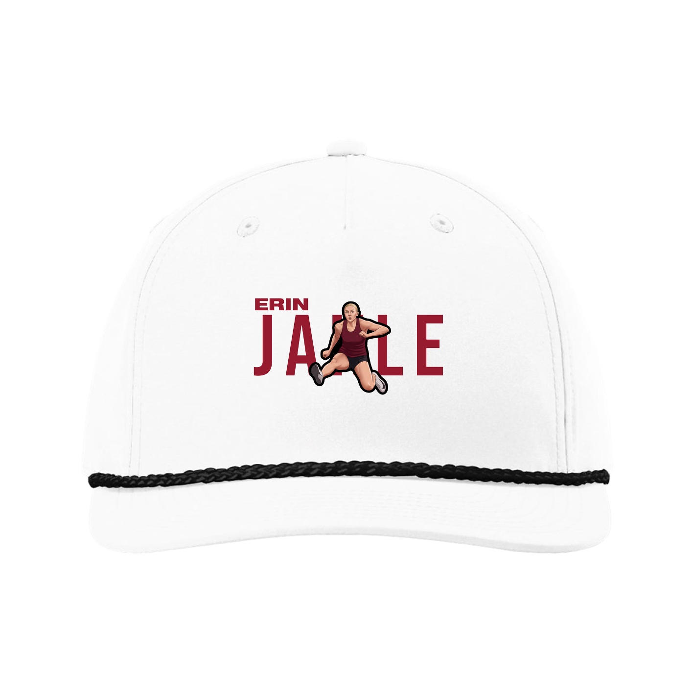 Five-Panel Classic Rope Cap — Player Name in White