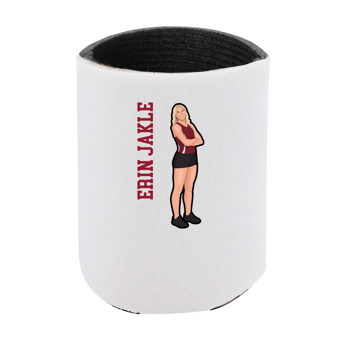 Can Holder — Name Vertical in White