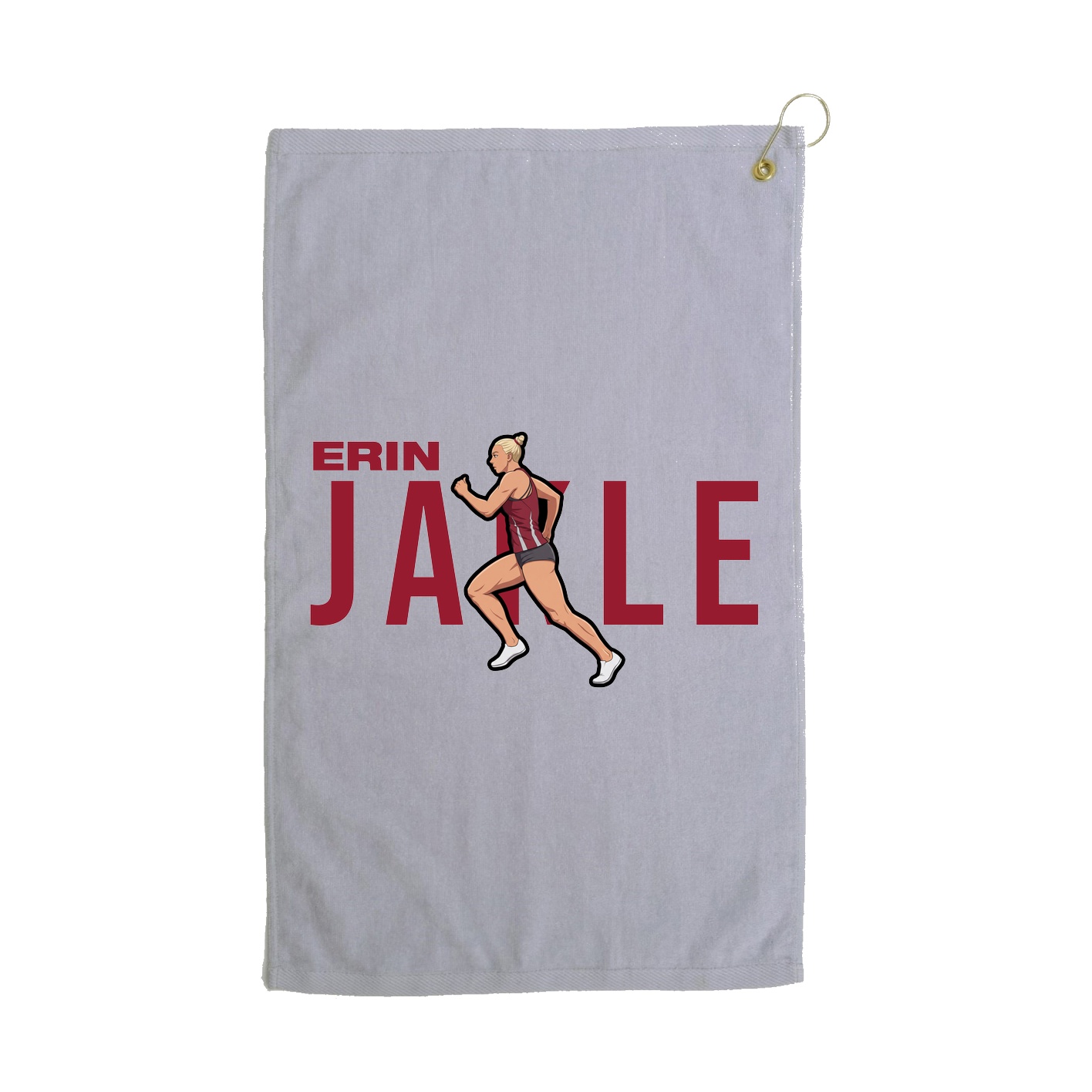 Golf Towel — Player Name in Grey