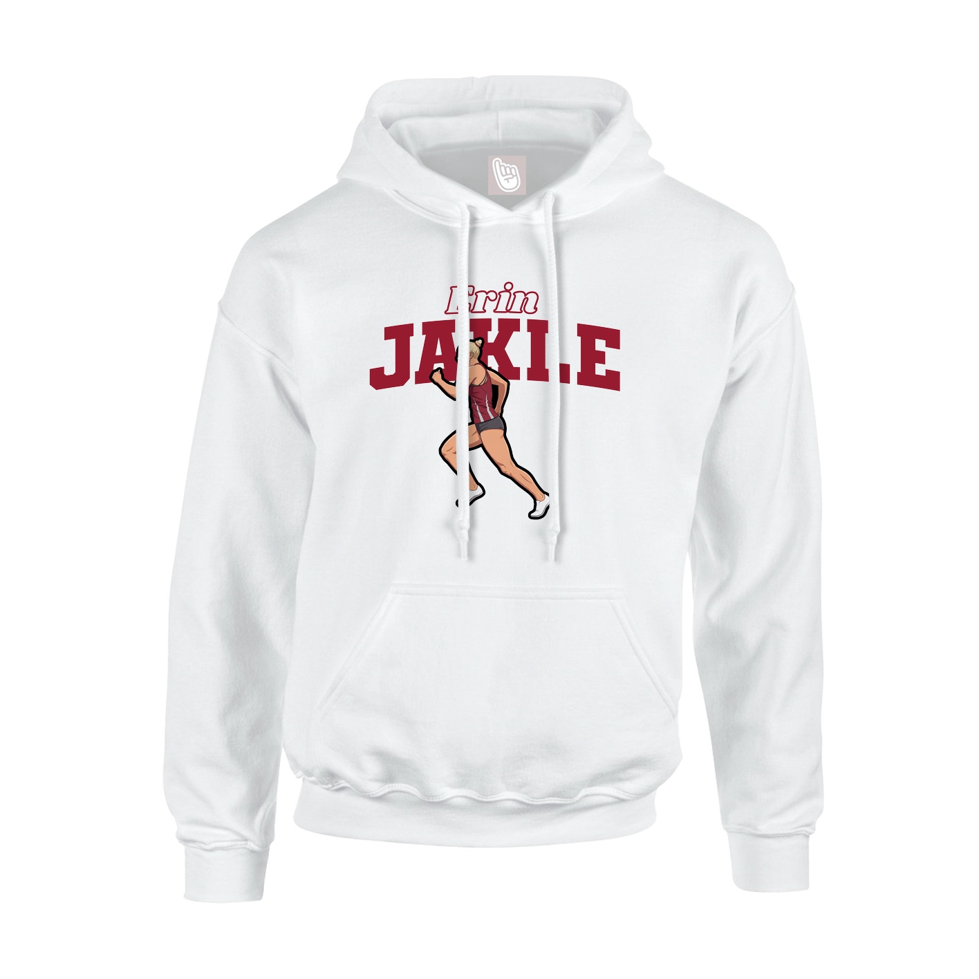 Hoodie — Name Arch in White