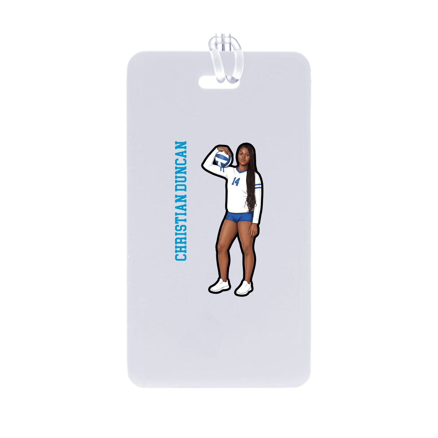 Bag Tag — Name Vertical in Classic