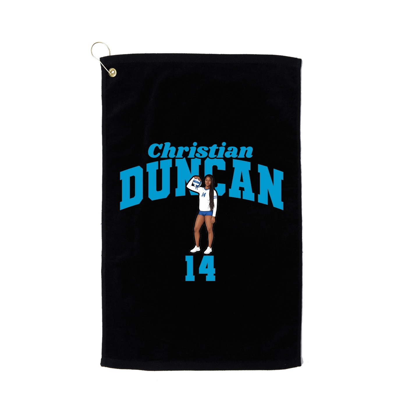 Golf Towel — Signature Arch in Black