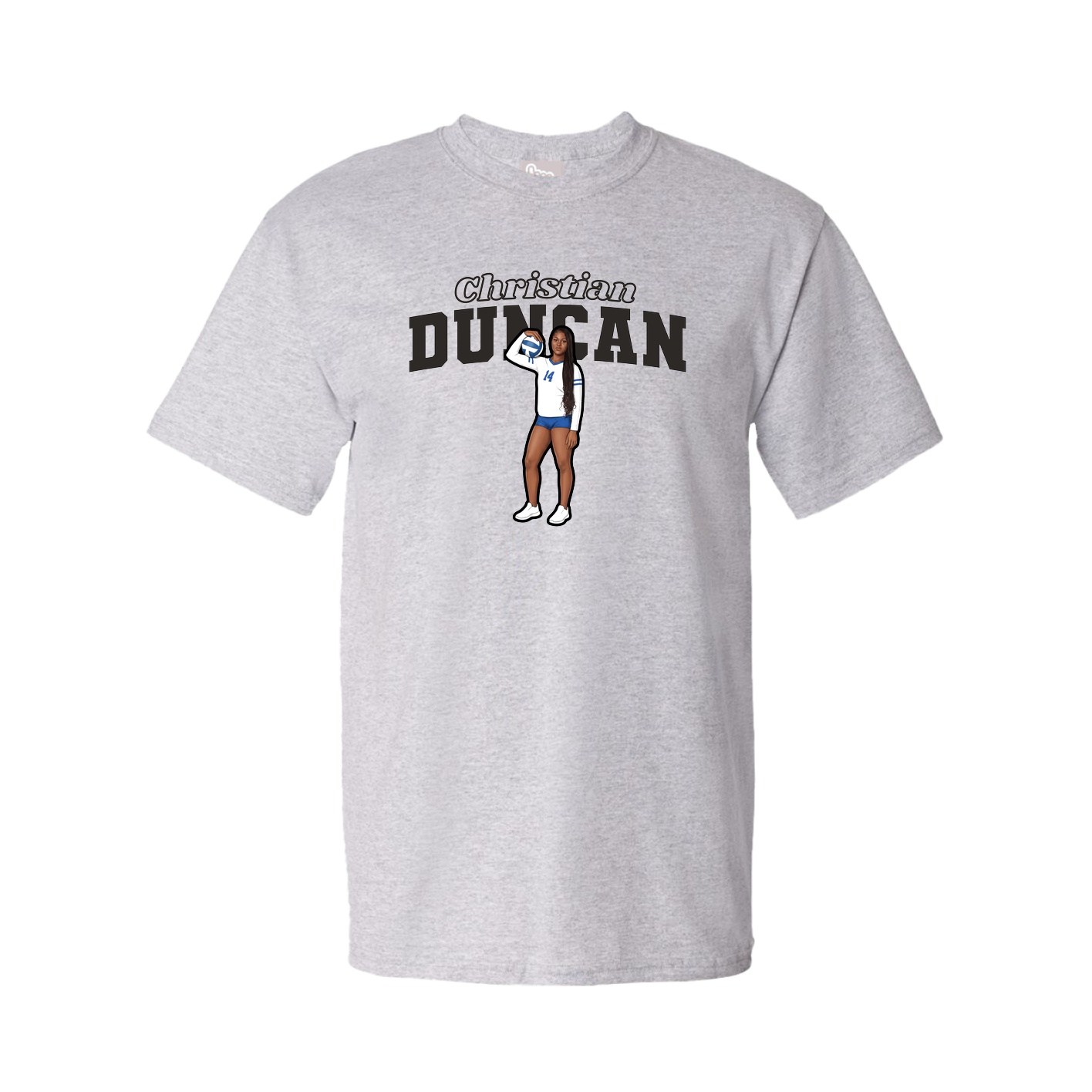 Youth Tee — Name Arch in Grey