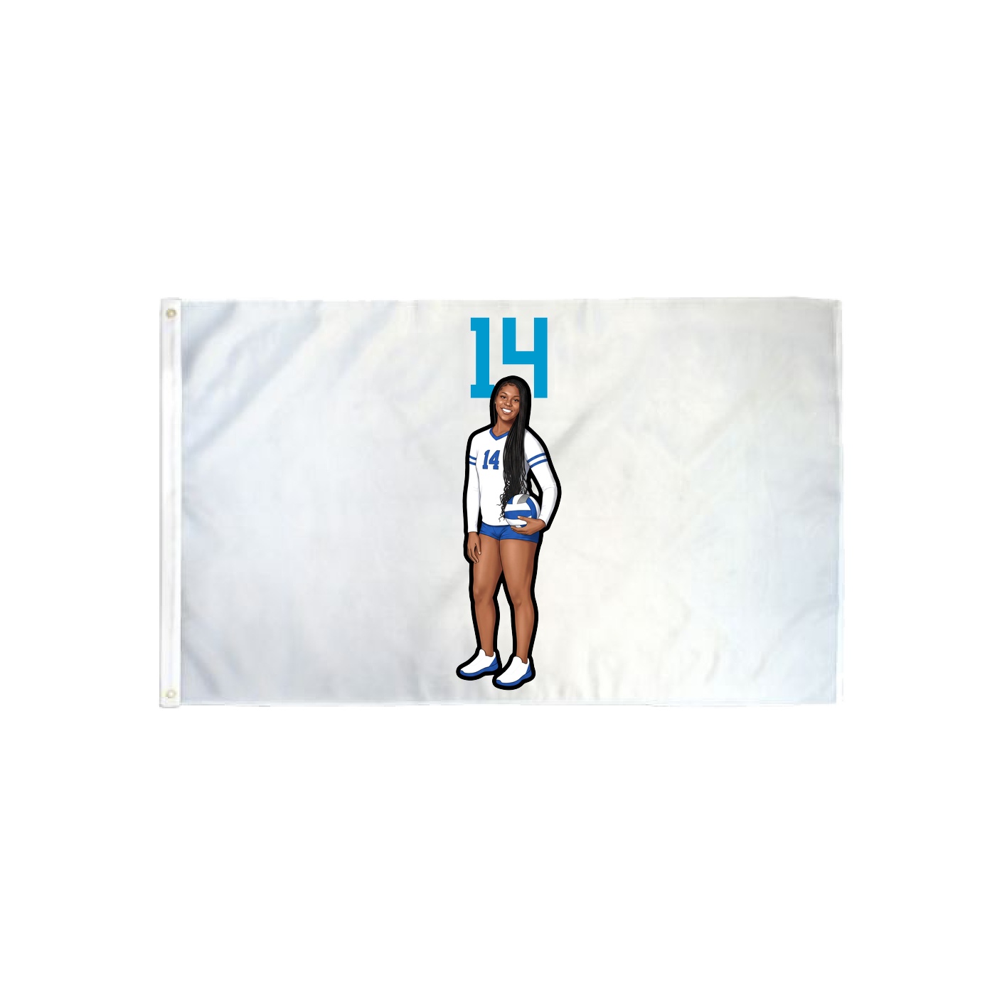 3x5 Flag — Number Top in Classic