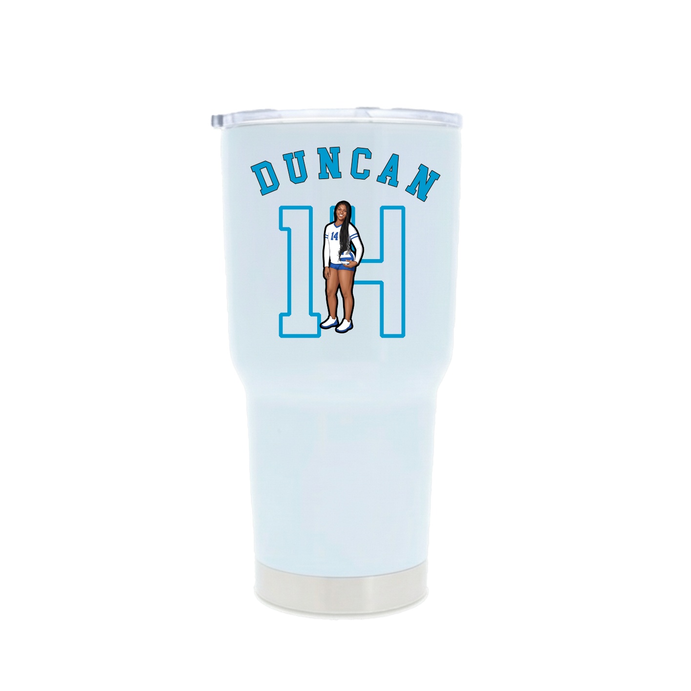 30oz Stainless Steel Tumbler — Shirsey Arch in White