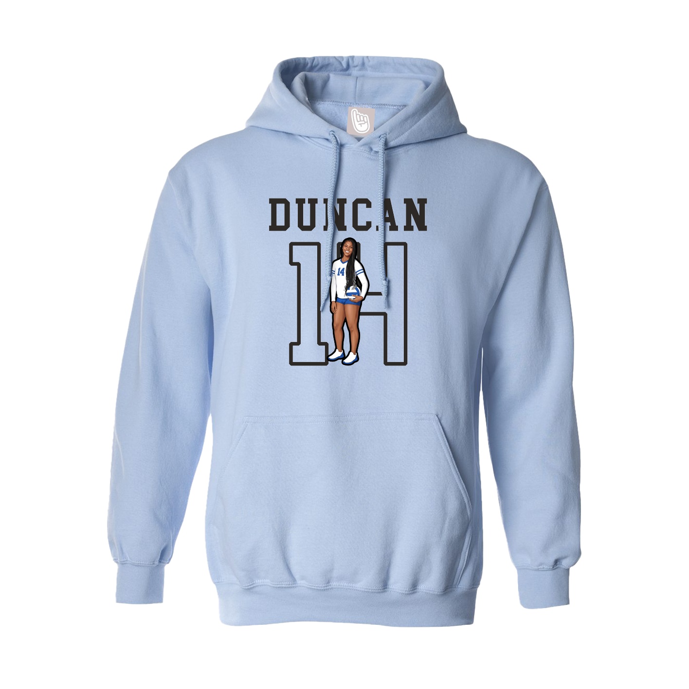 Hoodie — Shirsey in Light Blue