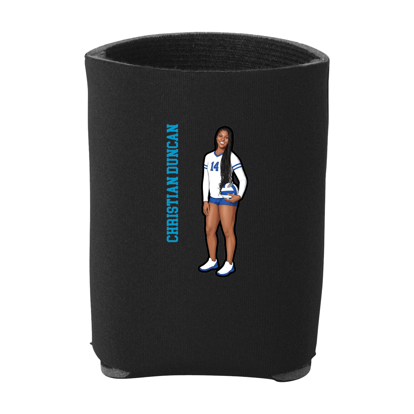Can Holder — Name Vertical in Black