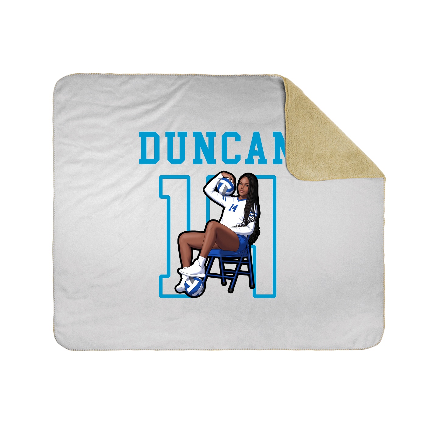 Throw Blanket — Shirsey in White