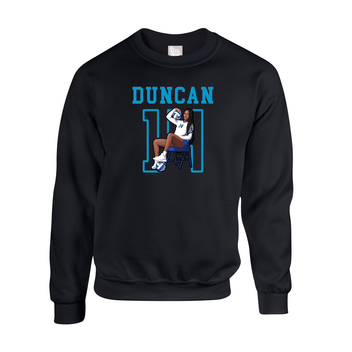 Fleece Crew — Shirsey in Black