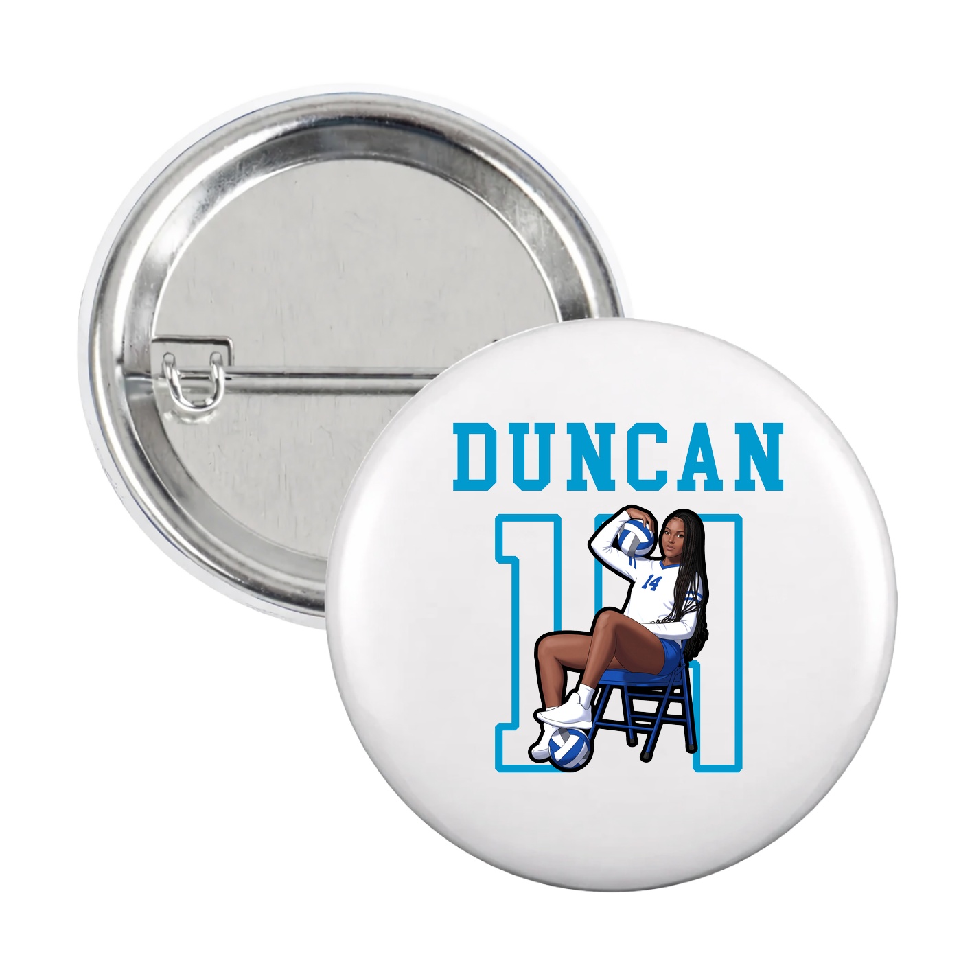Game Day Button — Shirsey in White