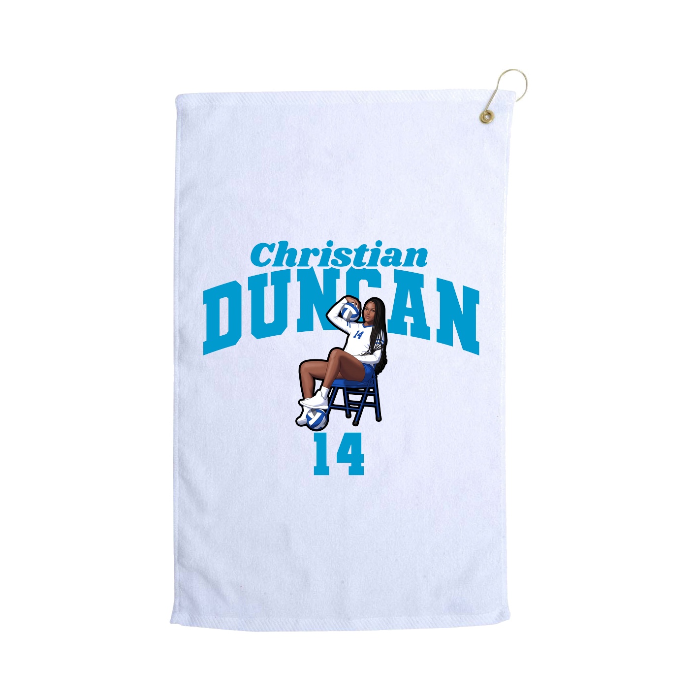 Golf Towel — Signature Arch in White