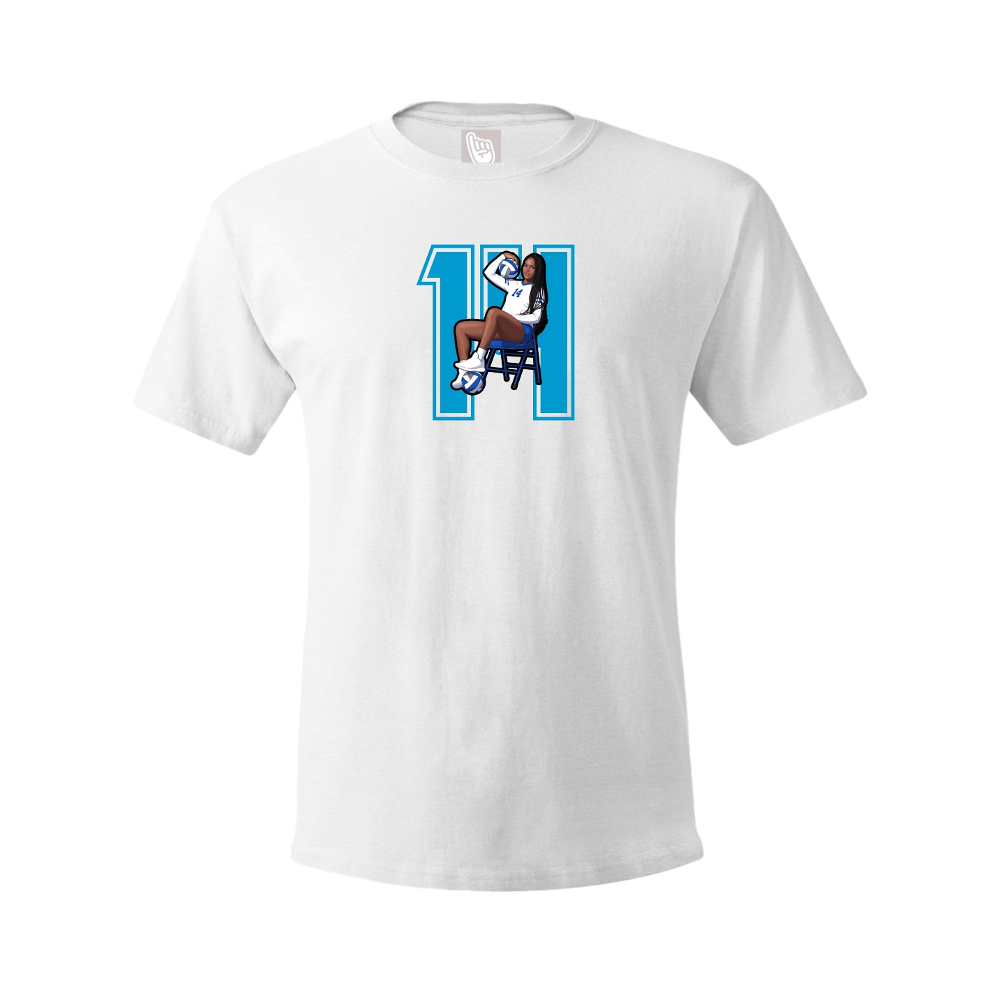 Tee — Number in White