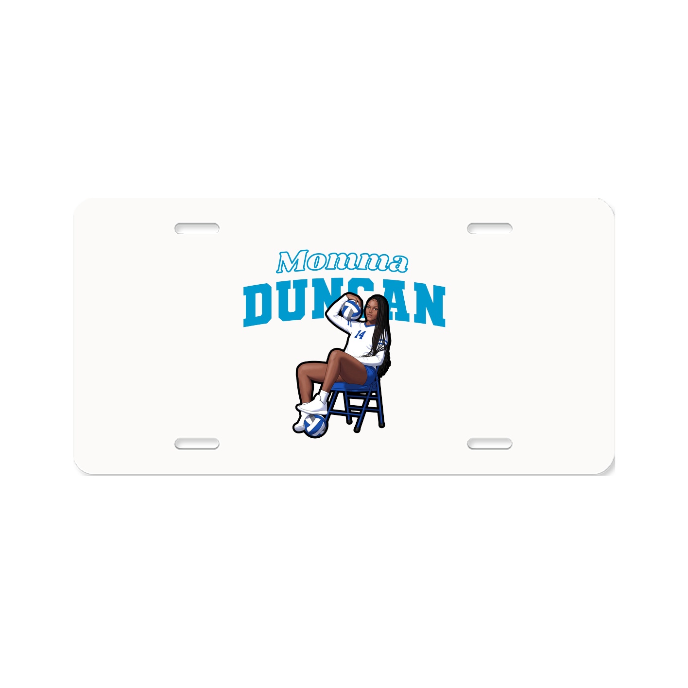 License Plate — Mothers Day Block in Classic