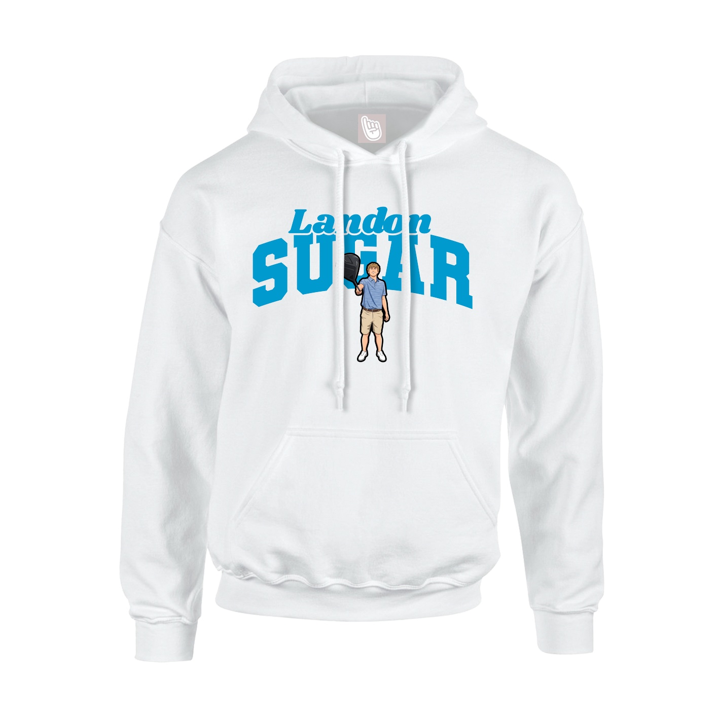 Hoodie — Signature Arch in White