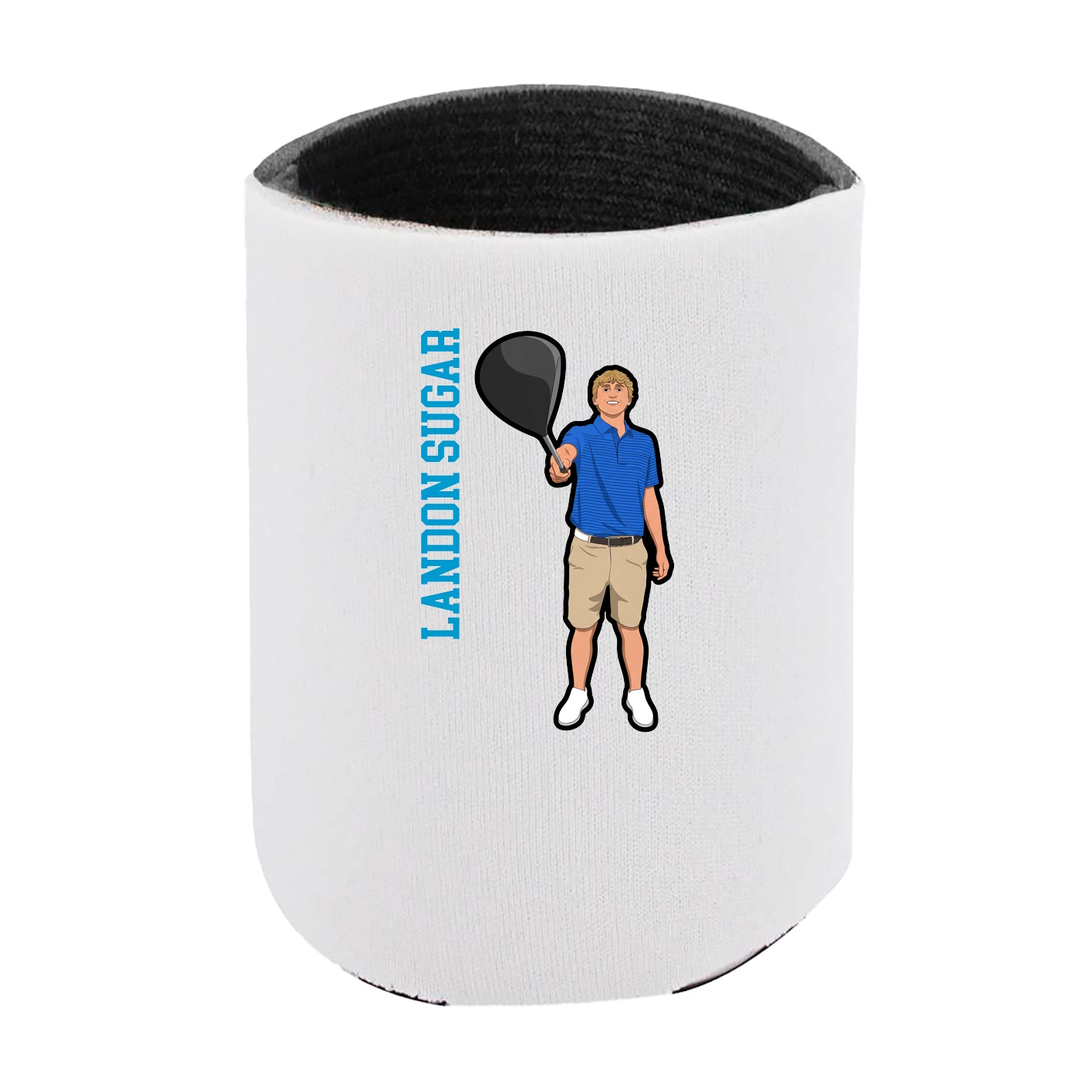 Can Holder — Name Vertical in White