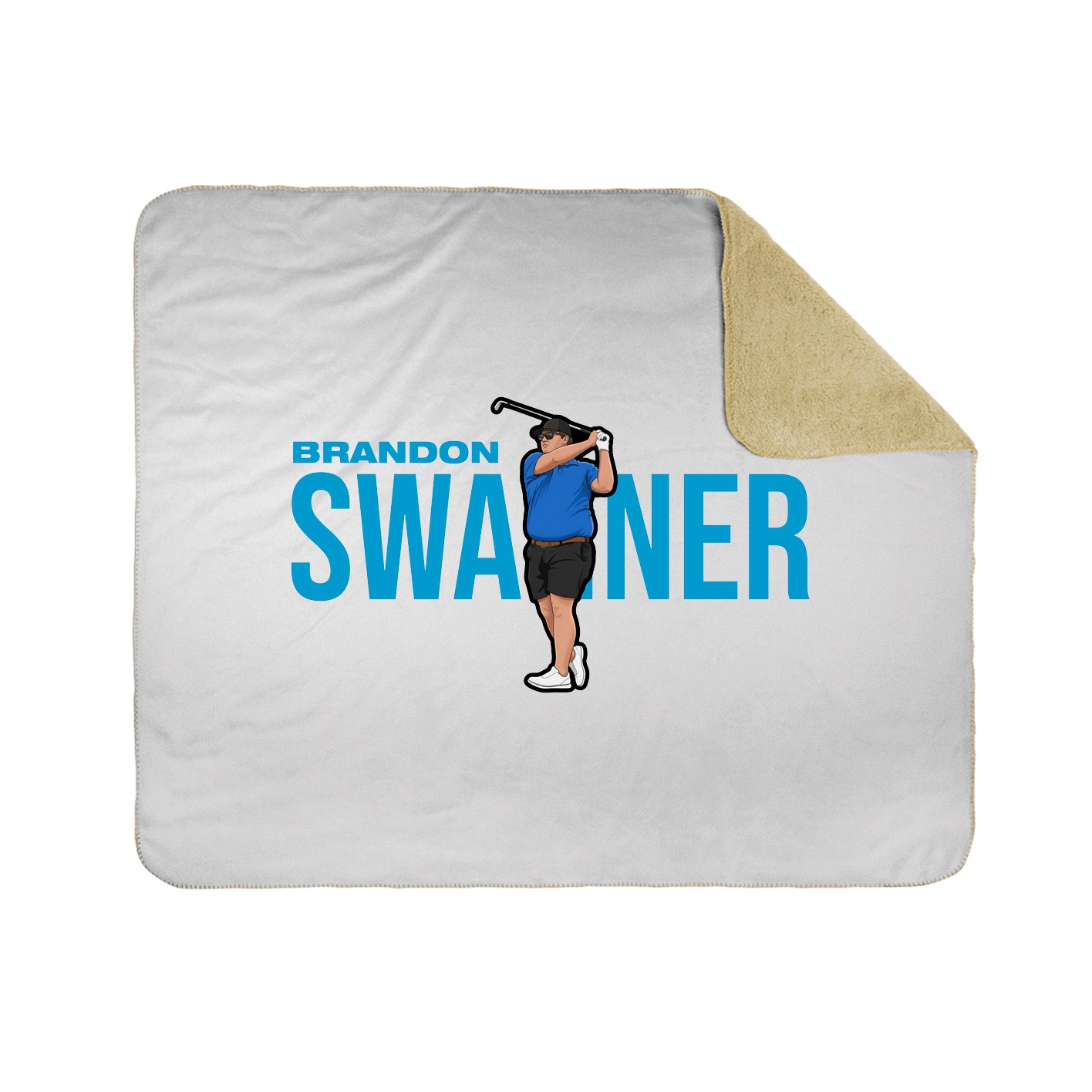 Throw Blanket — Player Name in White