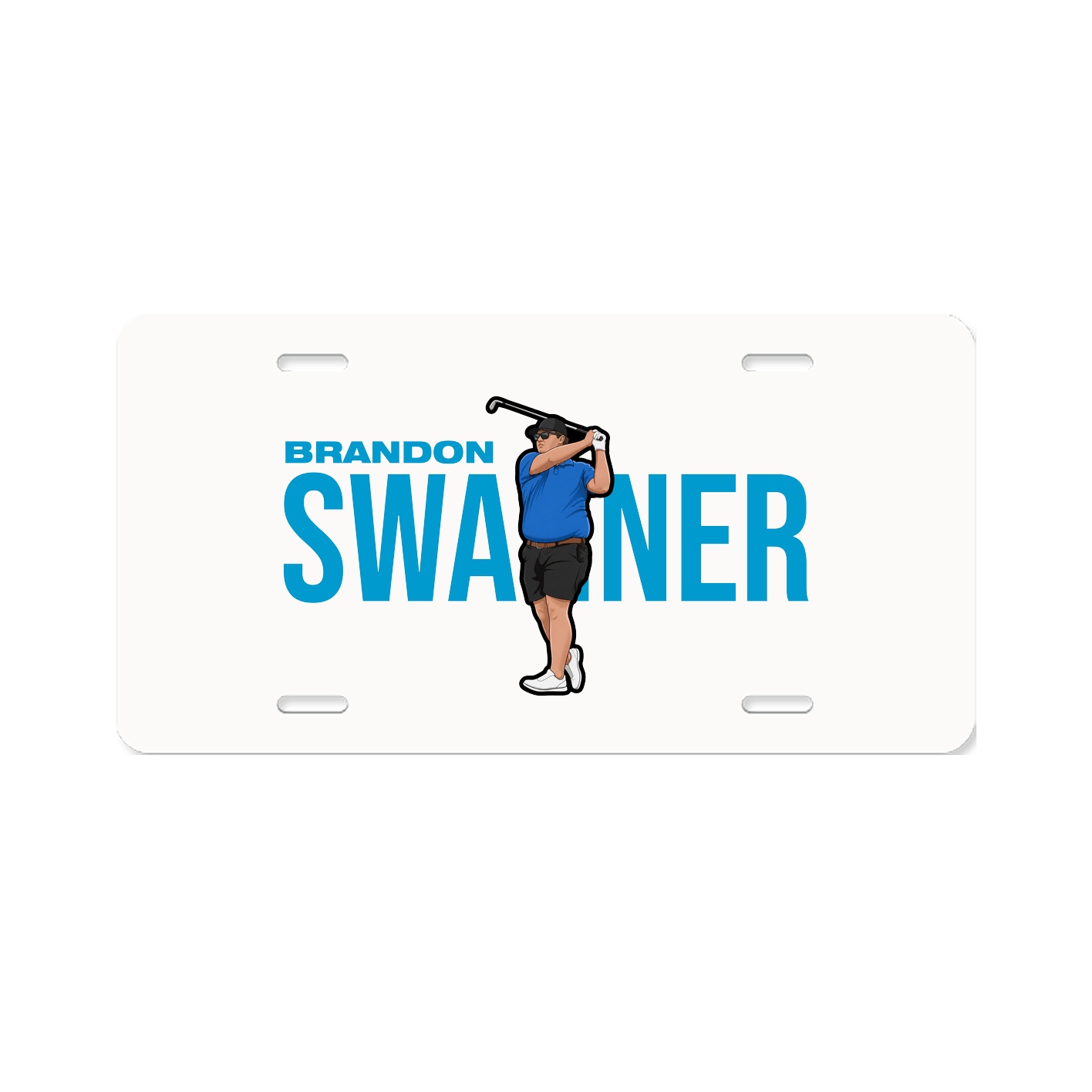 License Plate — Player Name in Classic