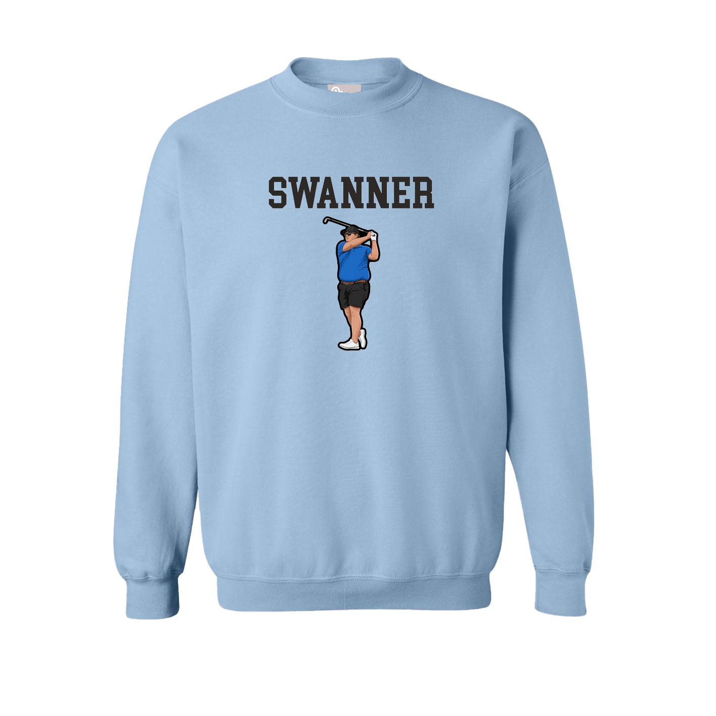 Fleece Crew — Shirsey in Light Blue