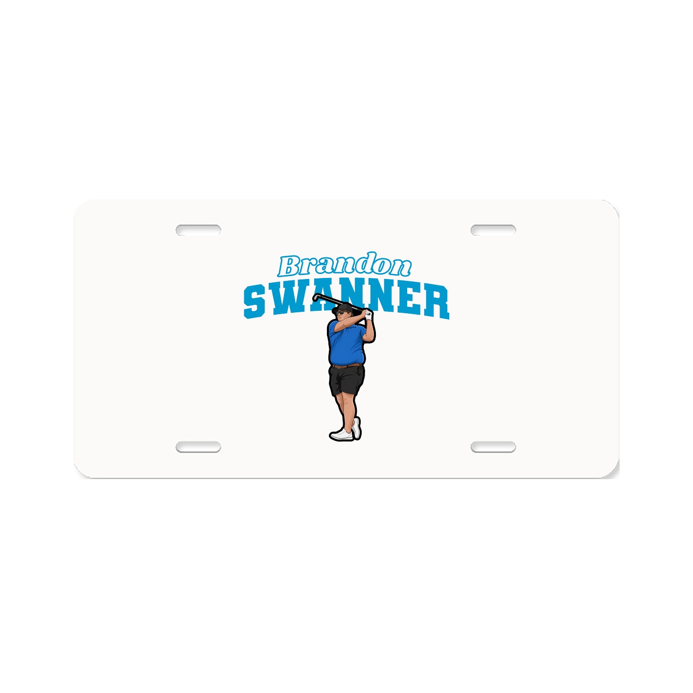 License Plate — Name Arch in Classic