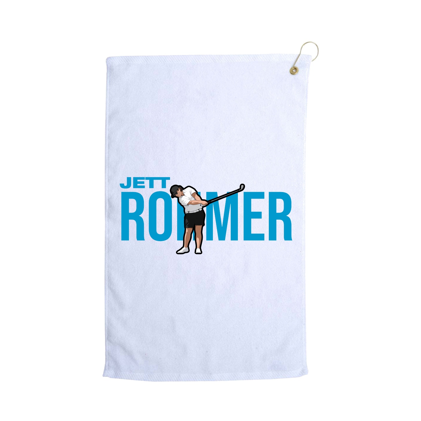 Golf Towel — Player Name in White