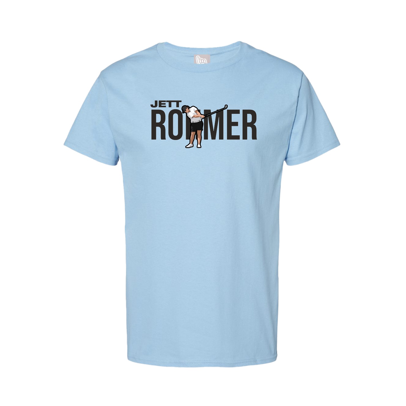 Youth Tee — Player Name in Light Blue