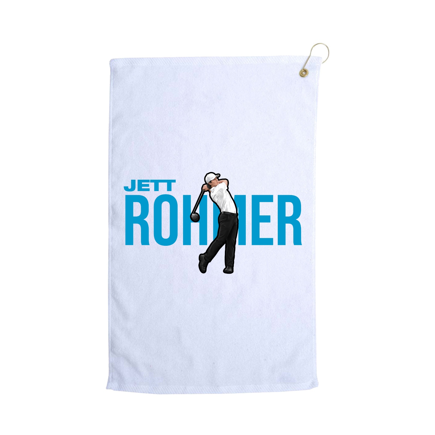Golf Towel — Player Name in White