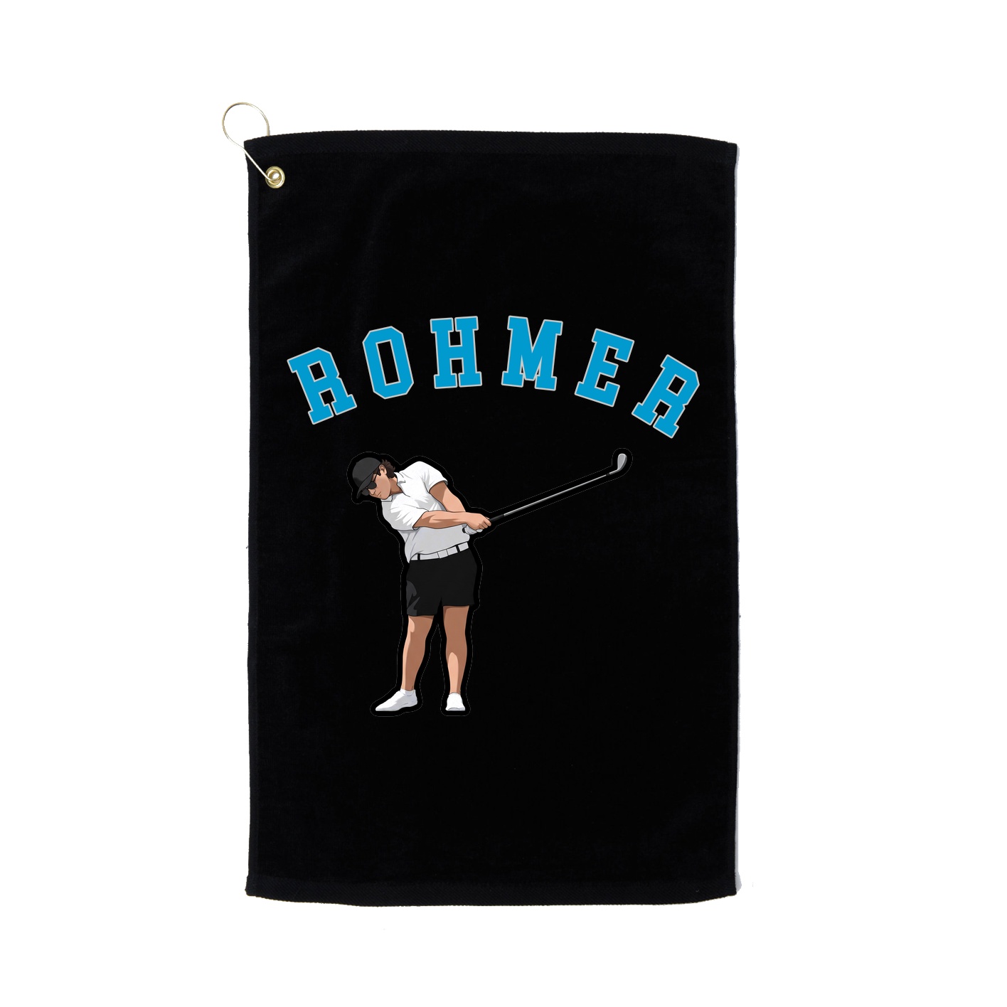 Golf Towel — Shirsey Arch in Black