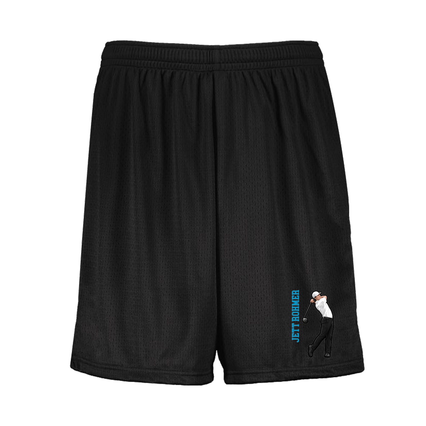 Shorts — Name Vertical in Black