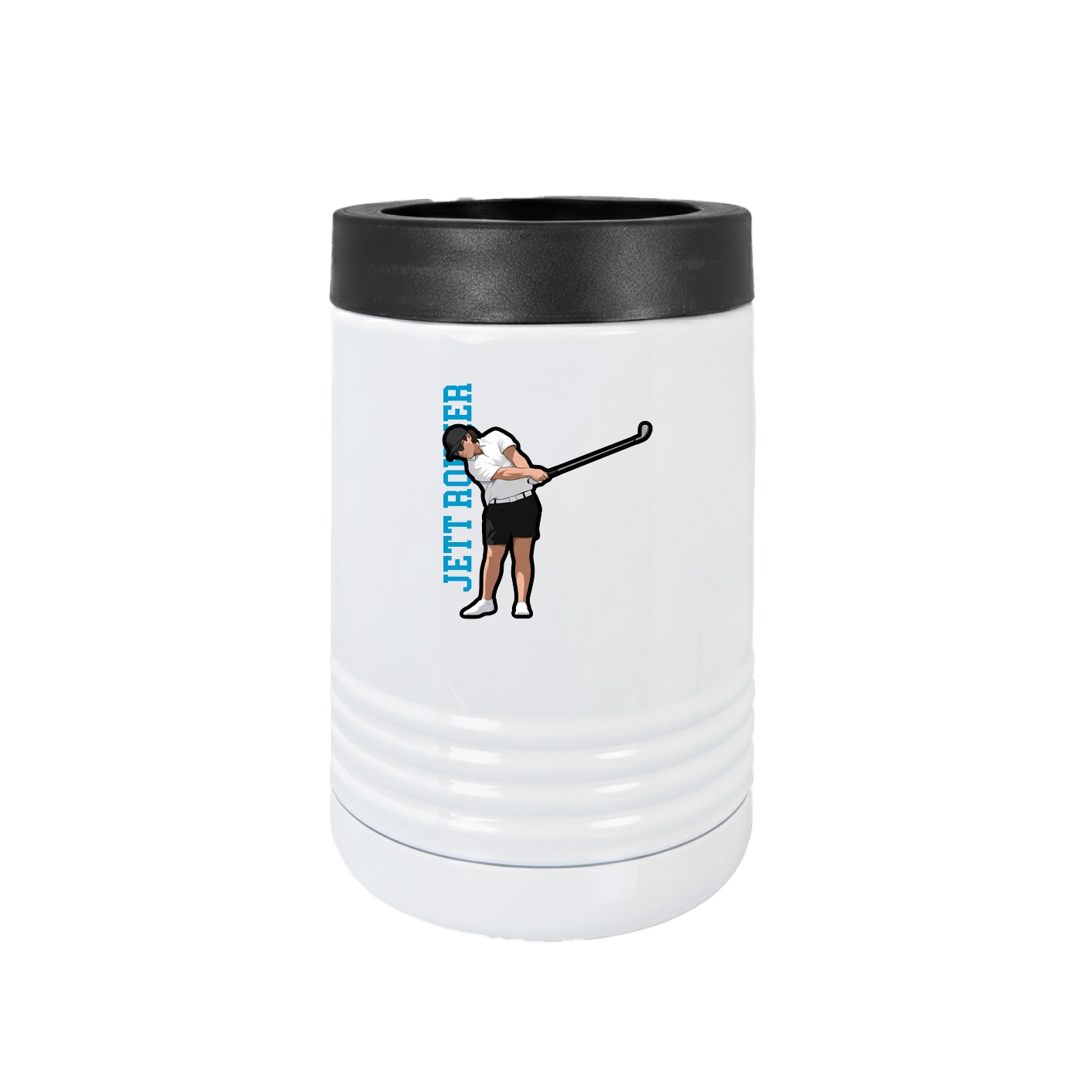 Beverage Holder — Name Vertical in White