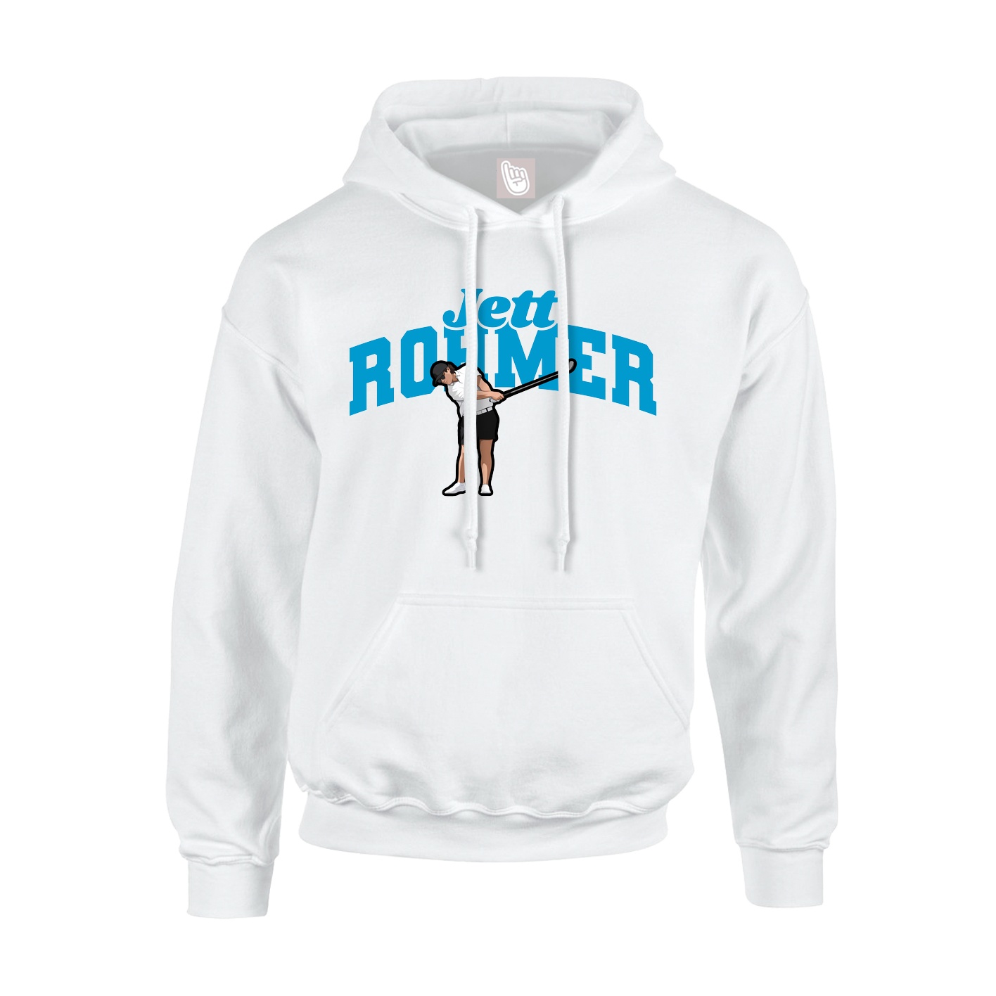 Hoodie — Signature Arch in White
