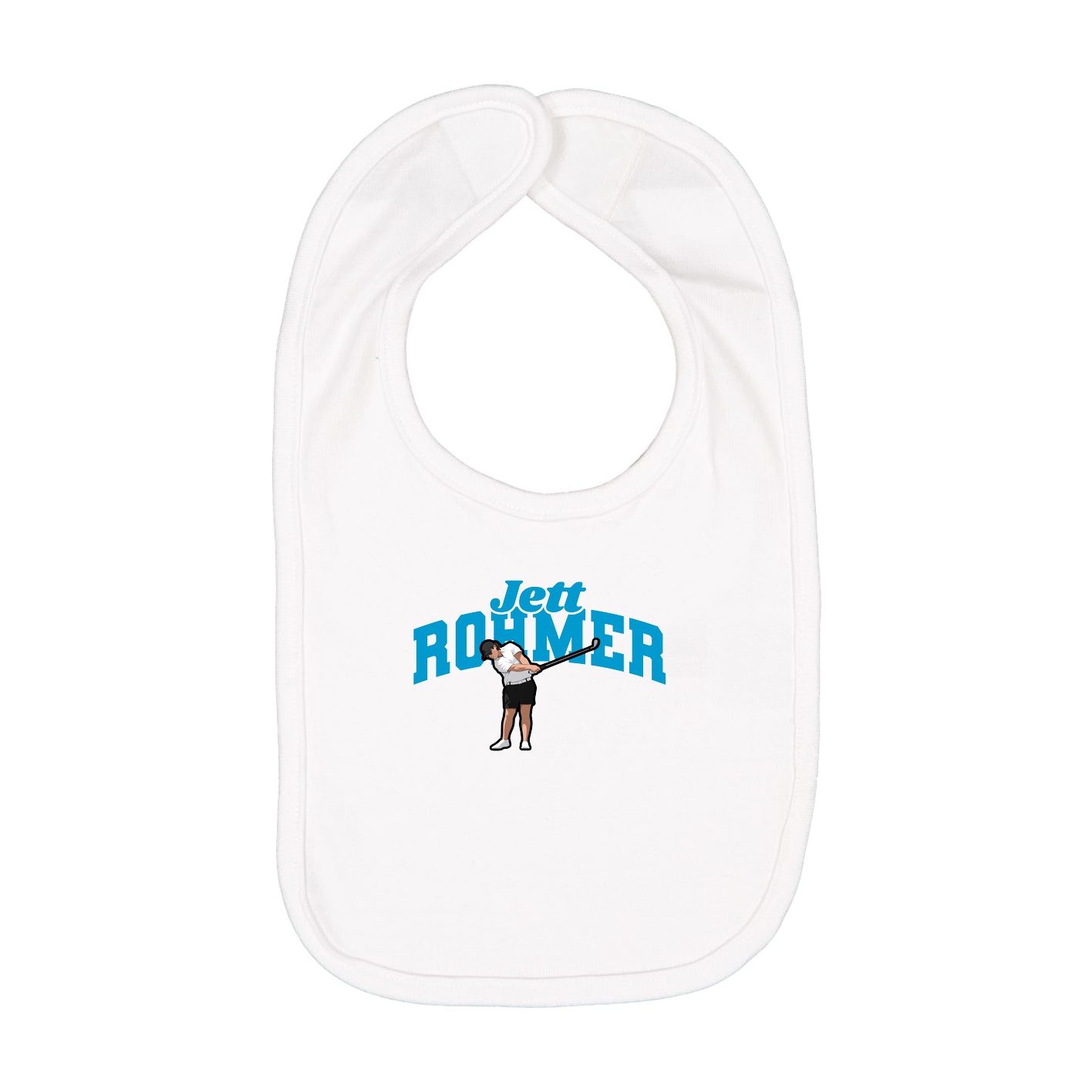 Infant Bib — Signature Arch in White