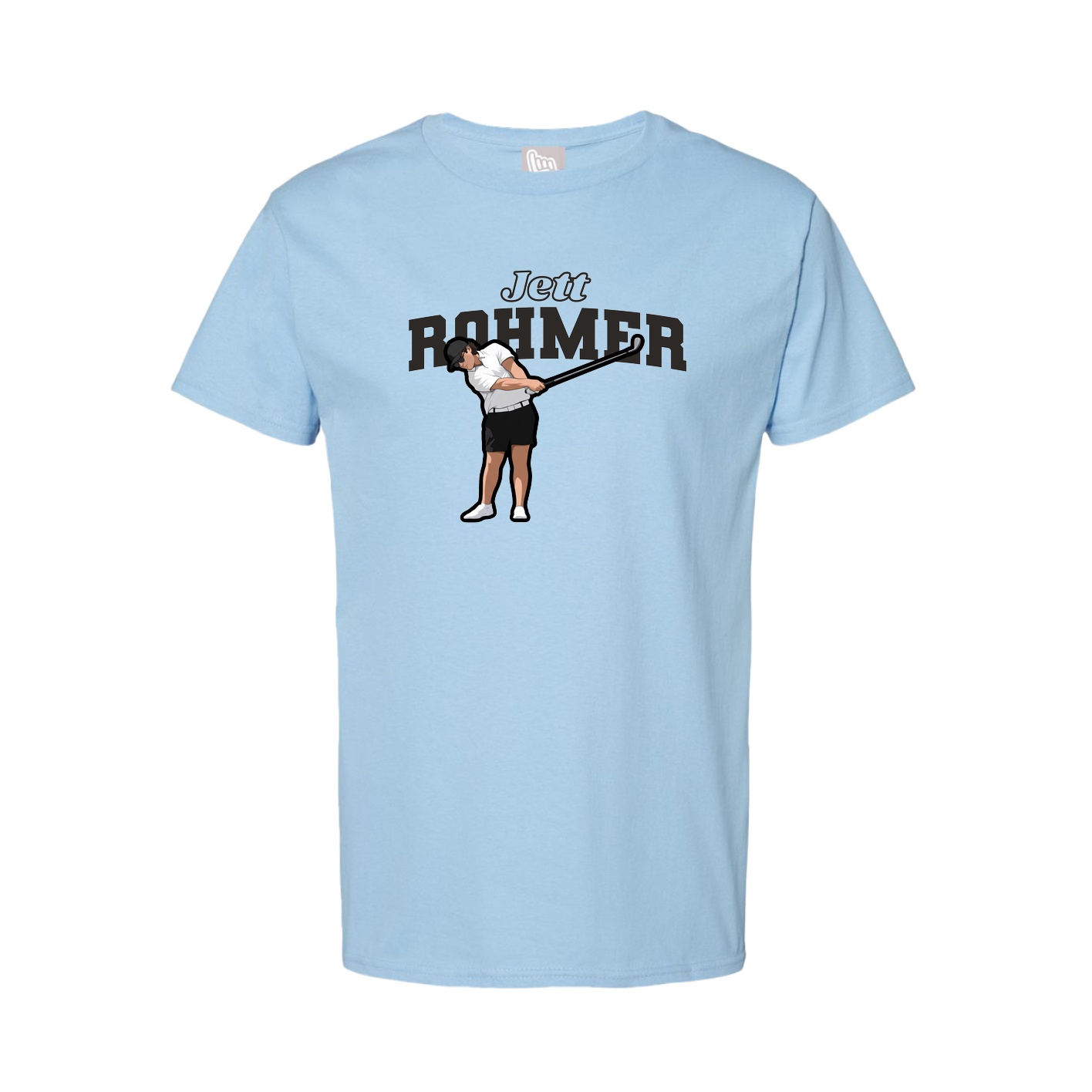Tee — Name Arch in Light Blue