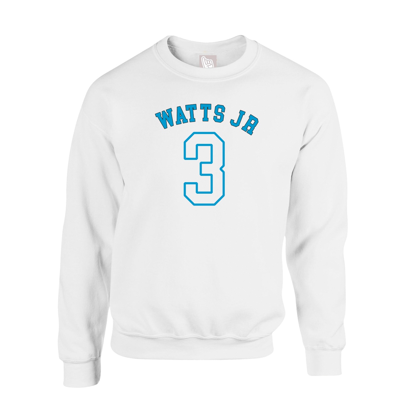 Fleece Crew — Shirsey Arch in White